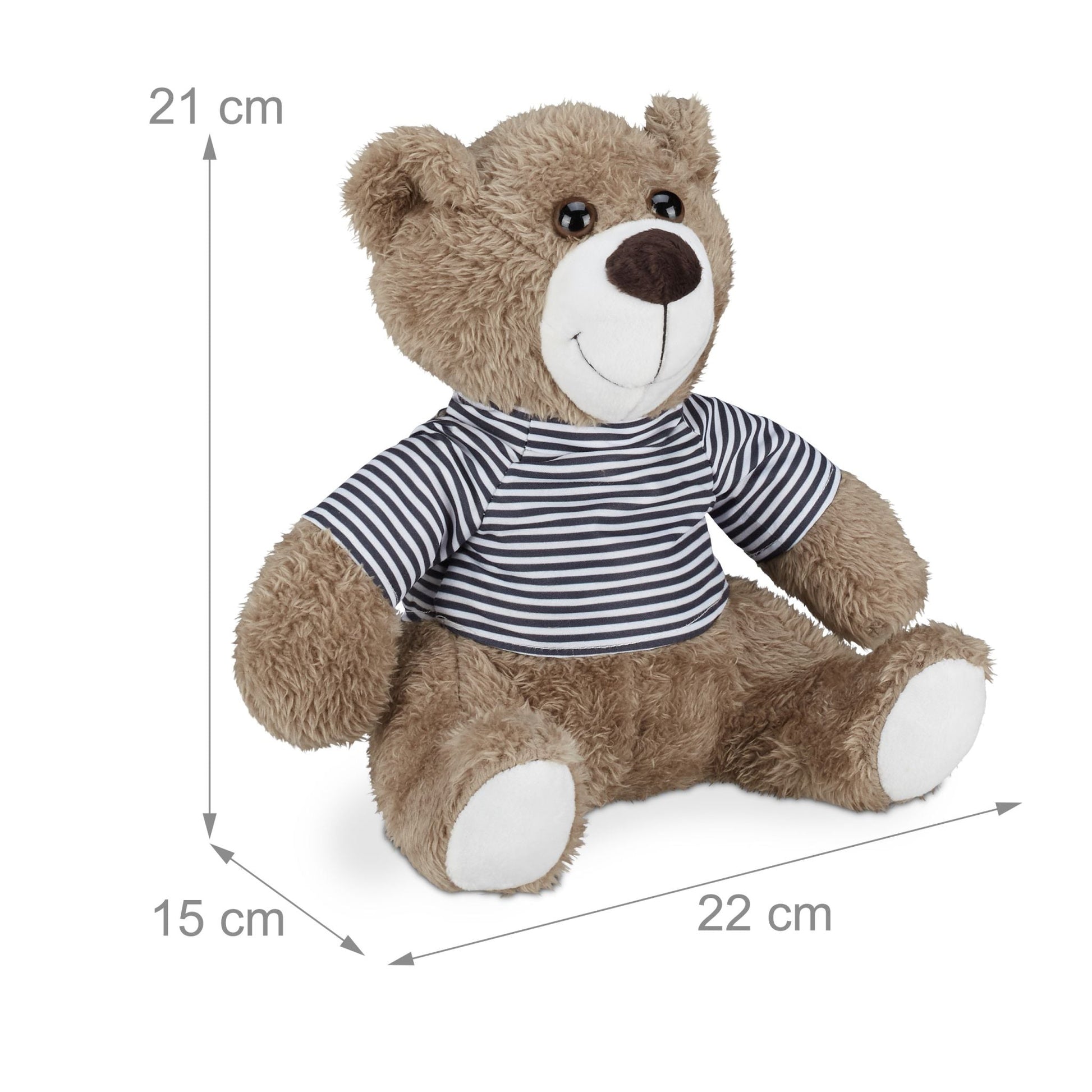 Türstopper Teddybär Weiss-Hellbraun-Schwarz von Relaxdays