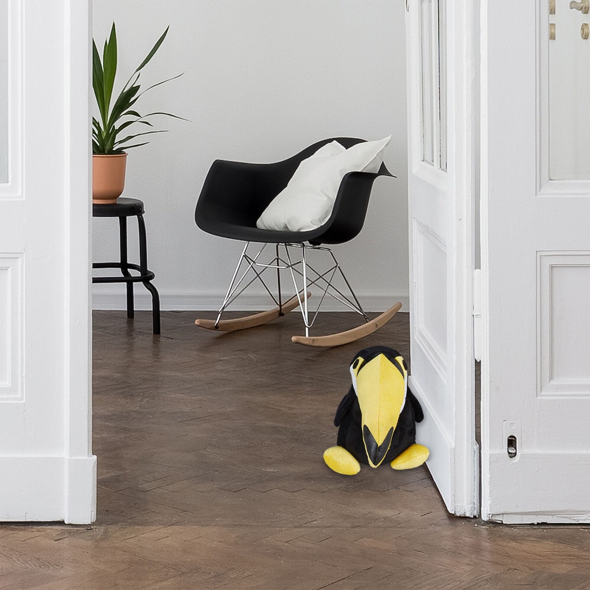 Türstopper Tukan Weiss-Gelb-Schwarz von Relaxdays