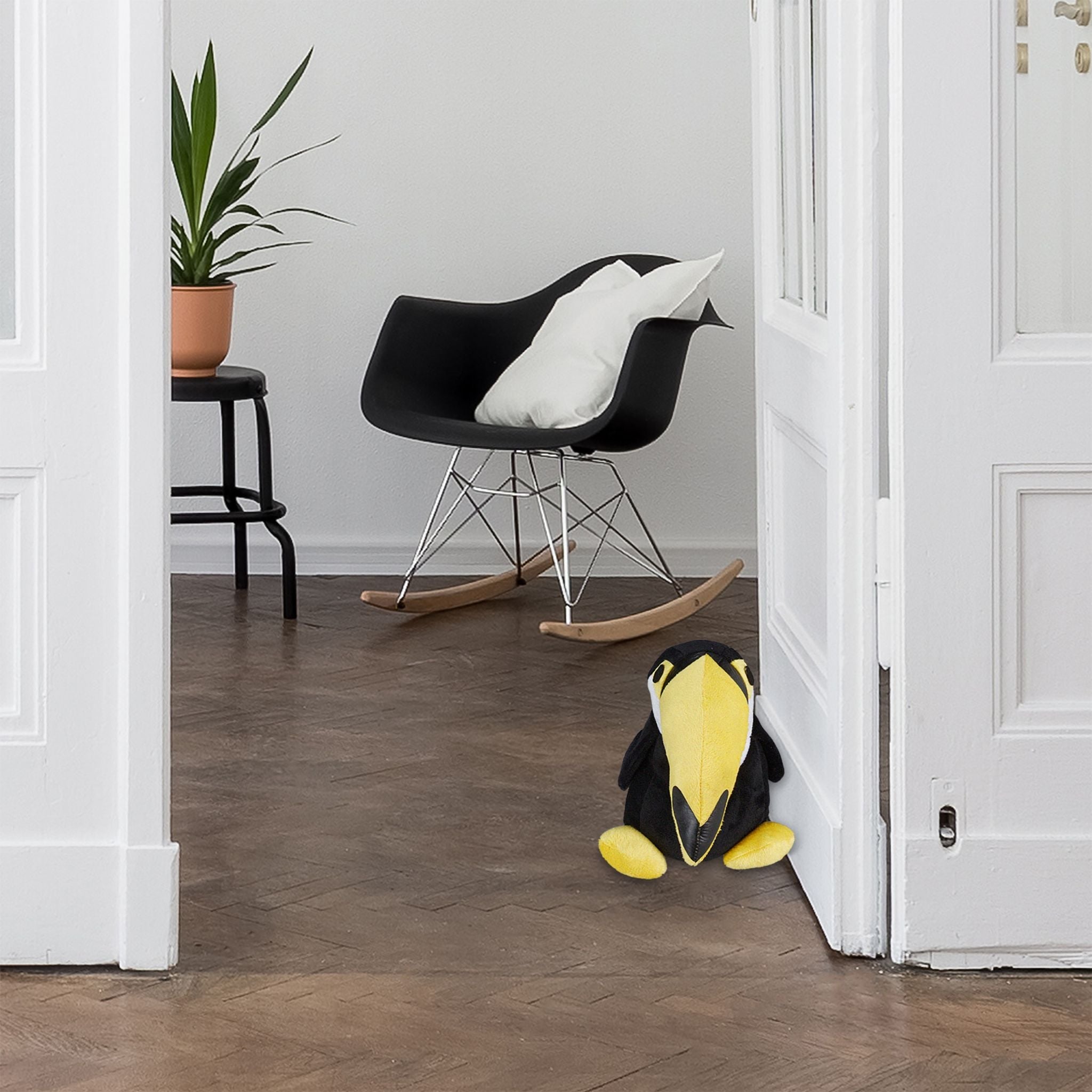 Türstopper Tukan Weiss-Gelb-Schwarz von Relaxdays