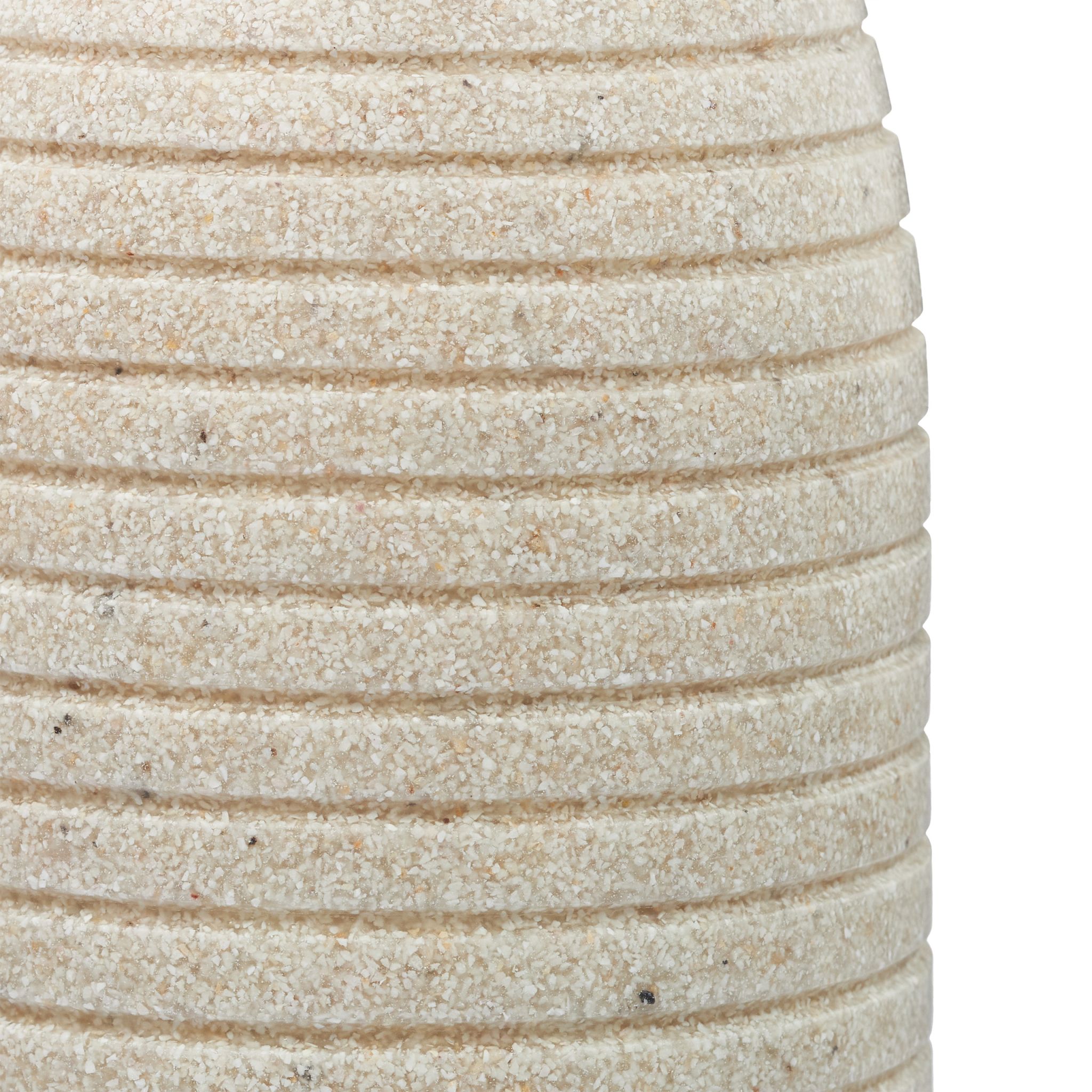 Seifenspender Edelstahlpumpe Rillen Beige-Silber