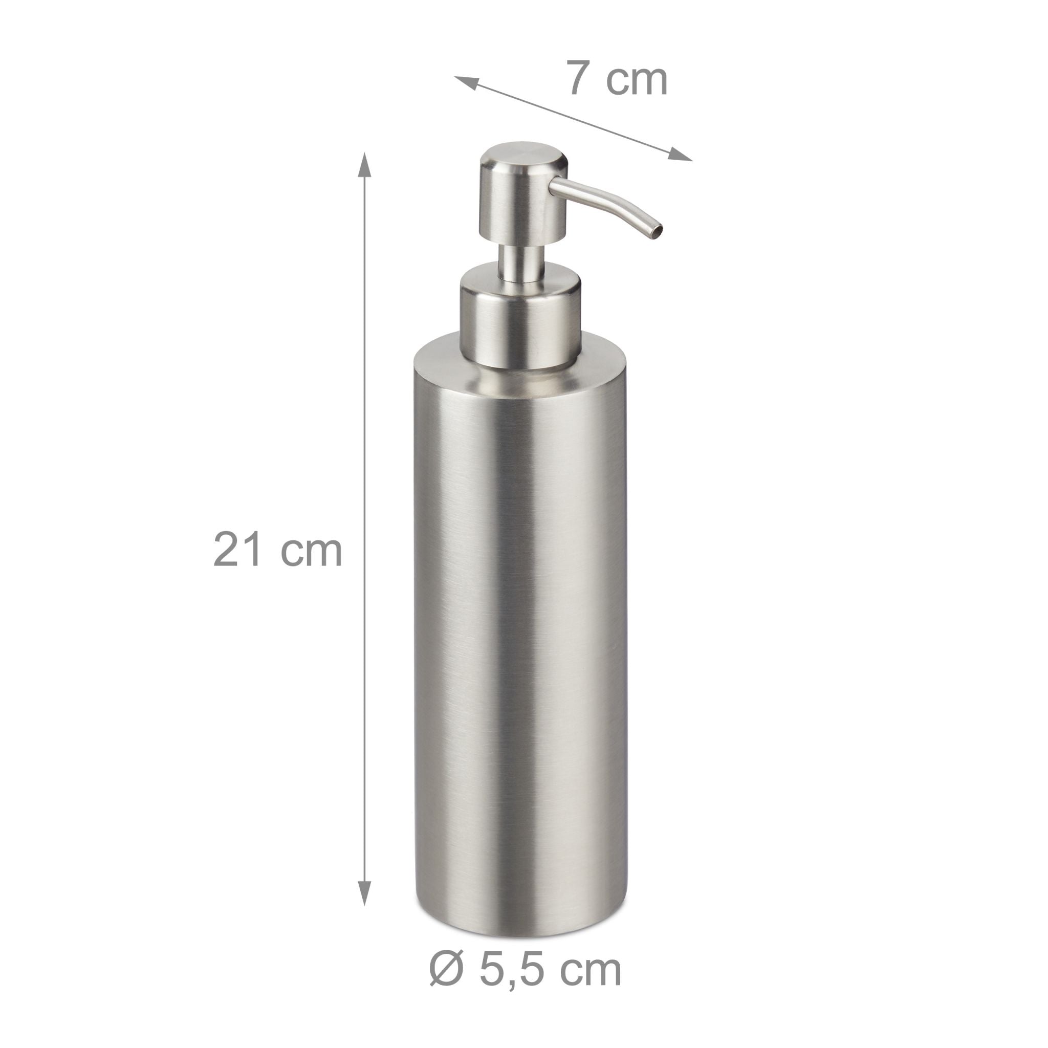 Seifenspender Edelstahl Silber