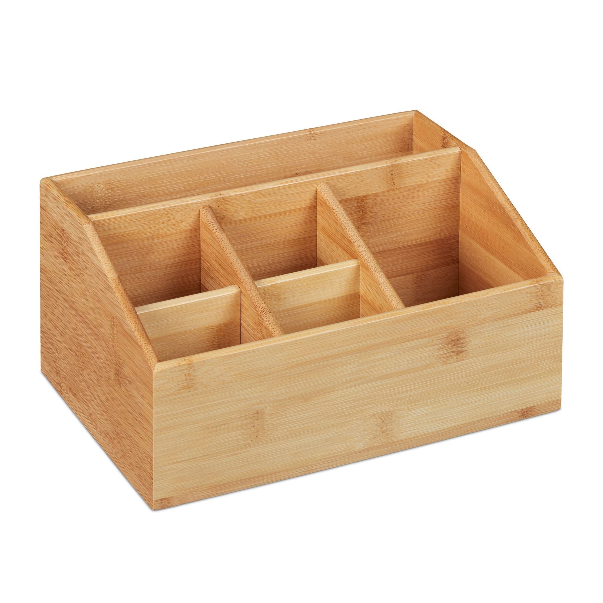 Schreibtisch Organizer Bambus Hellbraun von Relaxdays