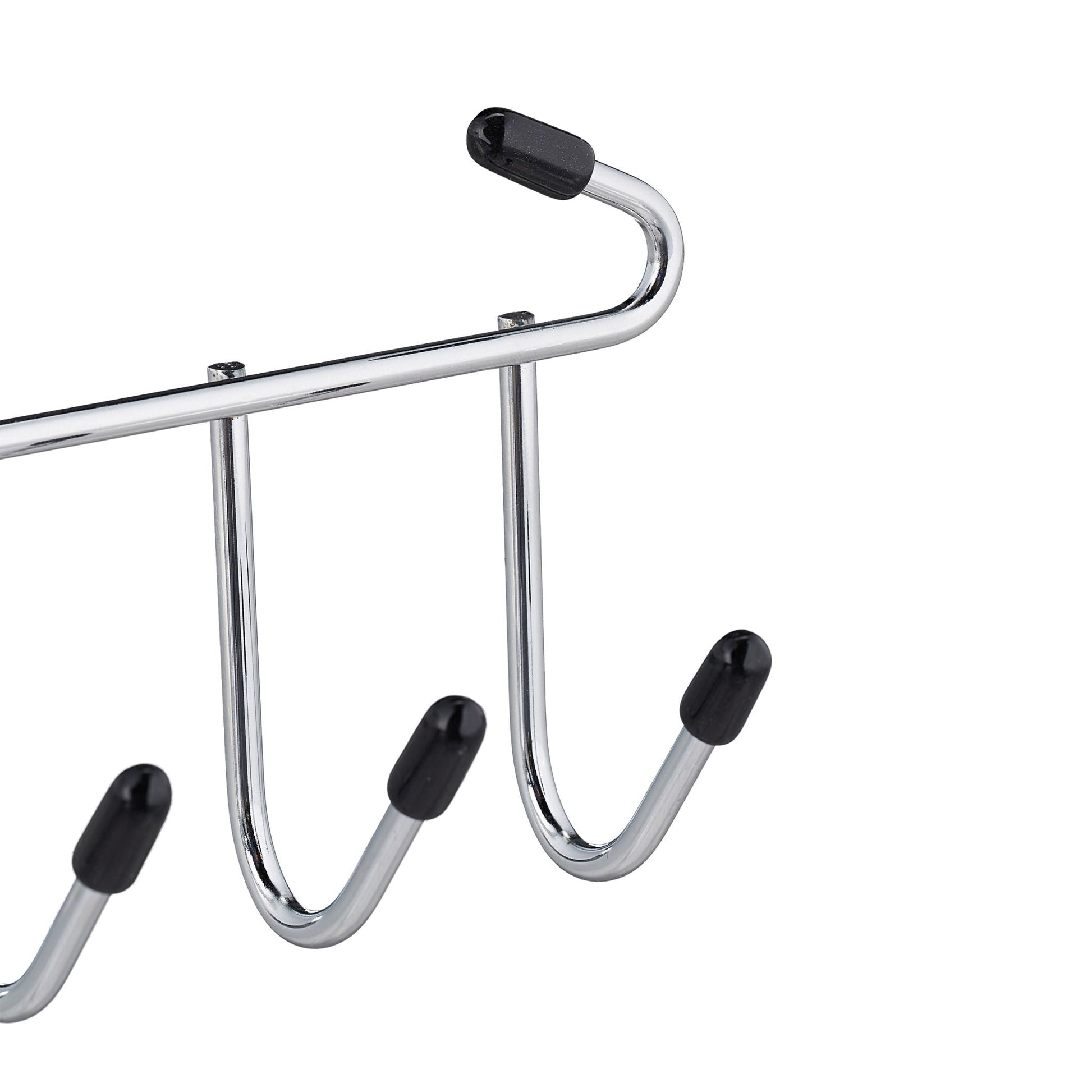 Gürtelhalter mit 12 Haken Schwarz-Silber von Relaxdays