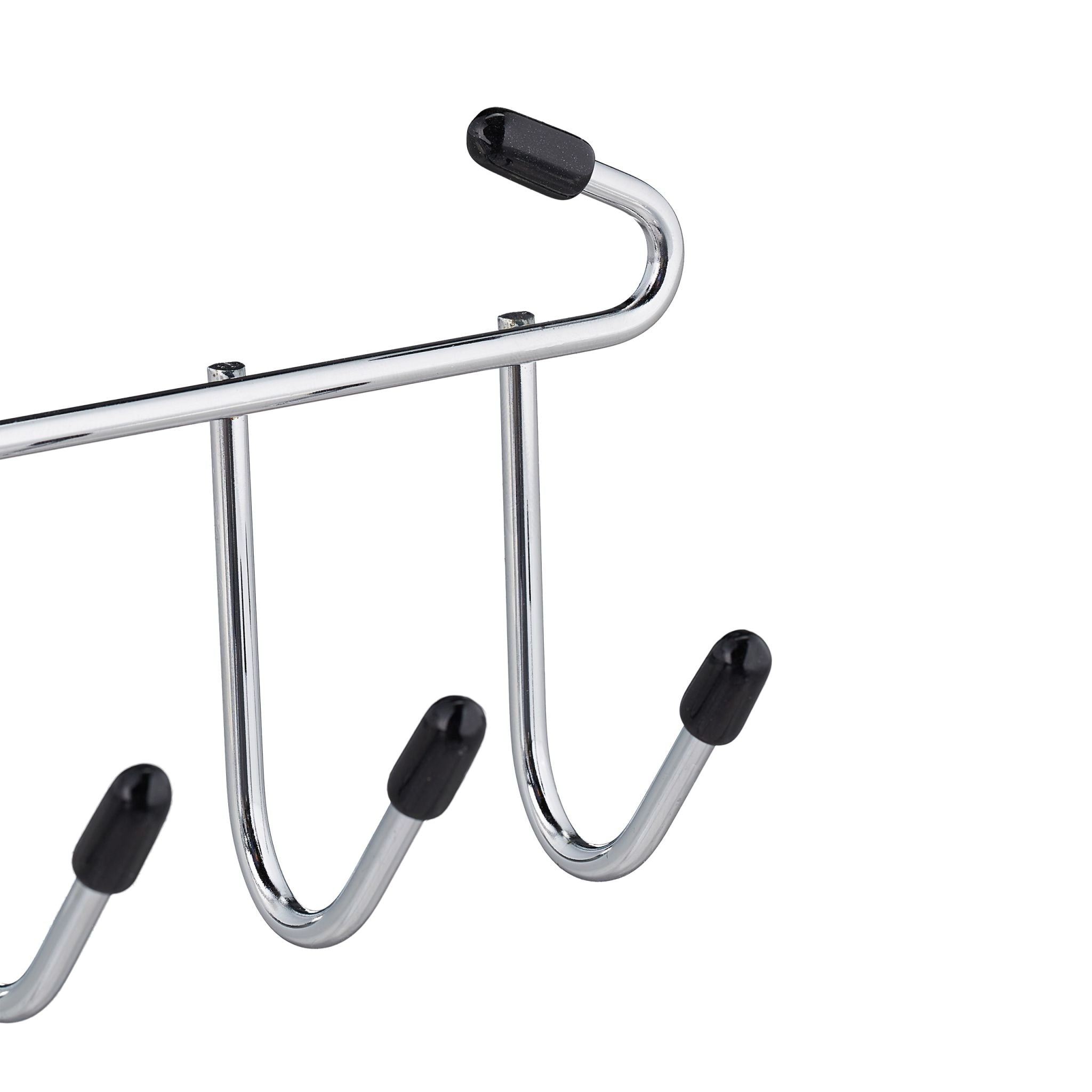 Gürtelhalter mit 12 Haken Schwarz-Silber von Relaxdays