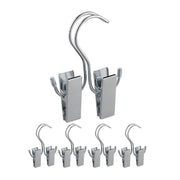 Stiefelklammern doppelt 5er-Set Silber von Relaxdays