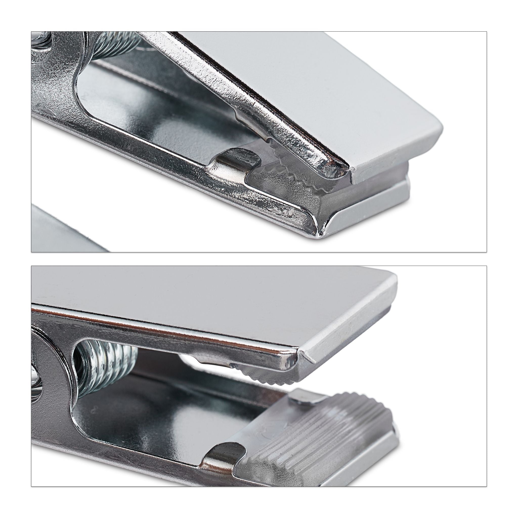 Stiefelklammern doppelt 5er-Set Silber von Relaxdays