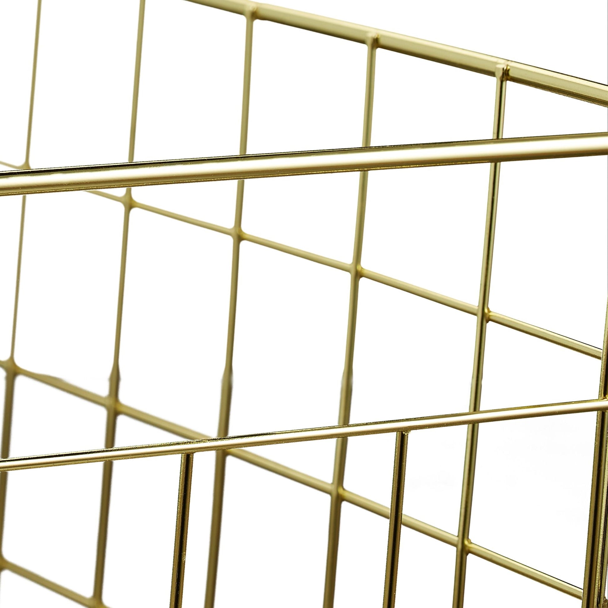 Drahtkorb 3er-Set Gold von Relaxdays