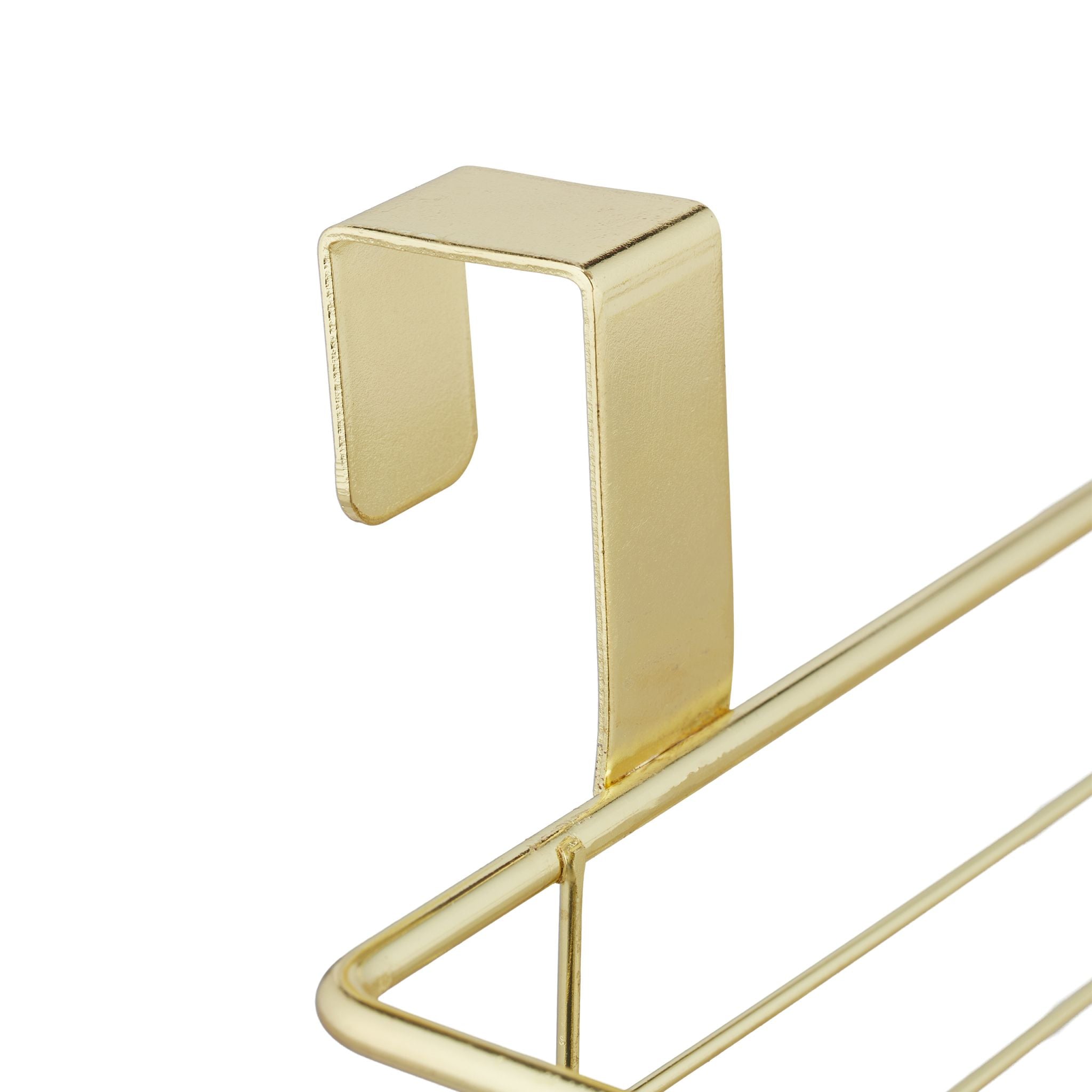 Einhängekorb mit Küchenrollenhalter Gold von Relaxdays