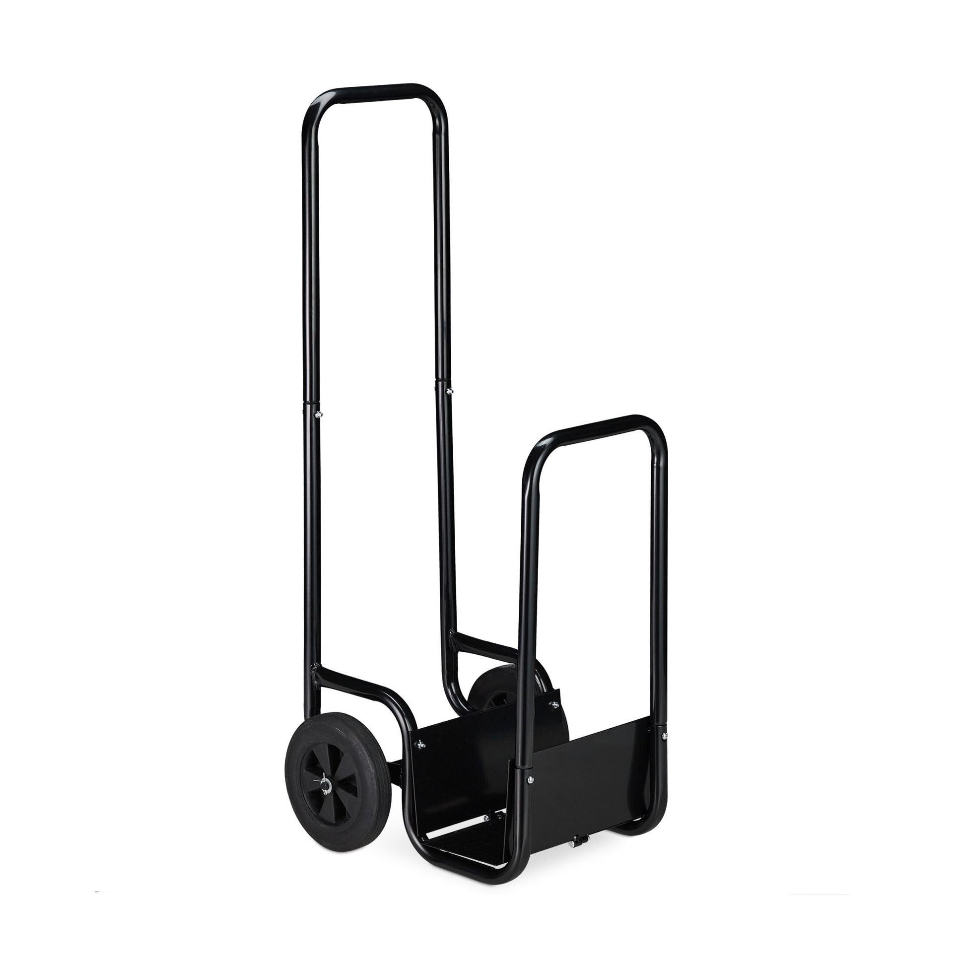 Kaminholzwagen schwarz Schwarz von Relaxdays
