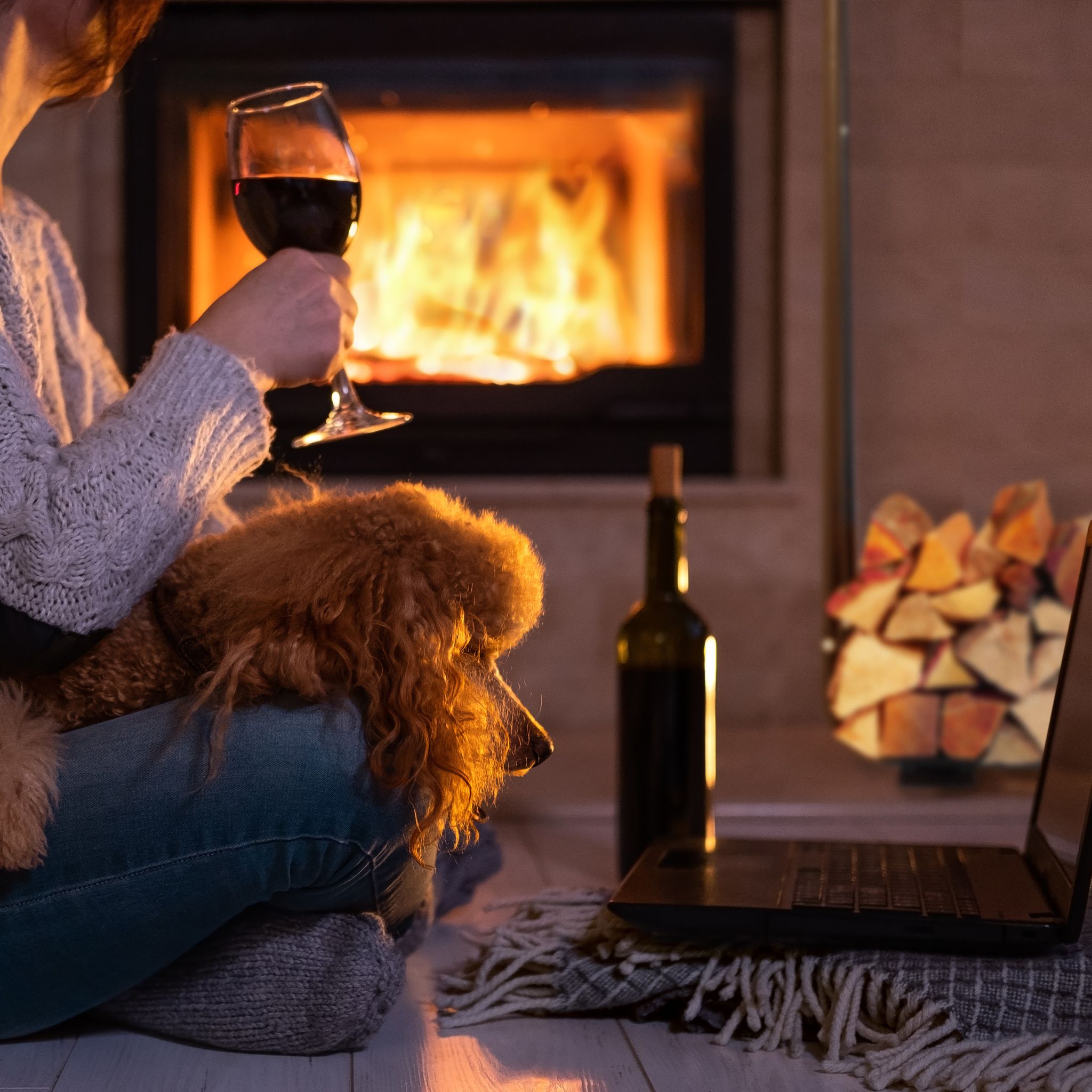 Kaminholzregal verstellbar Schwarz von Relaxdays