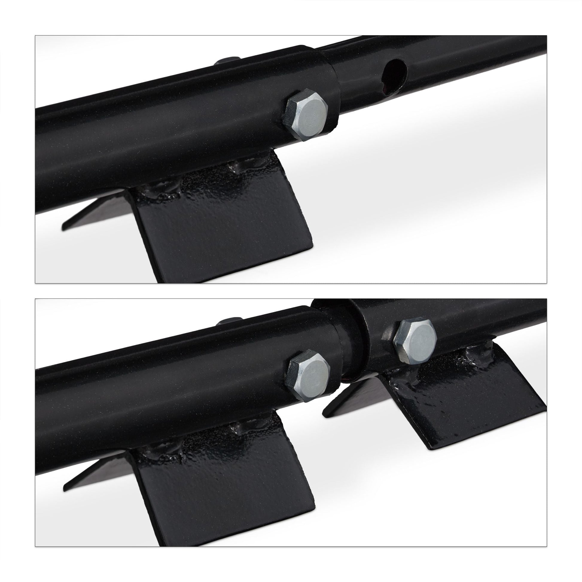 Kaminholzregal verstellbar Schwarz von Relaxdays