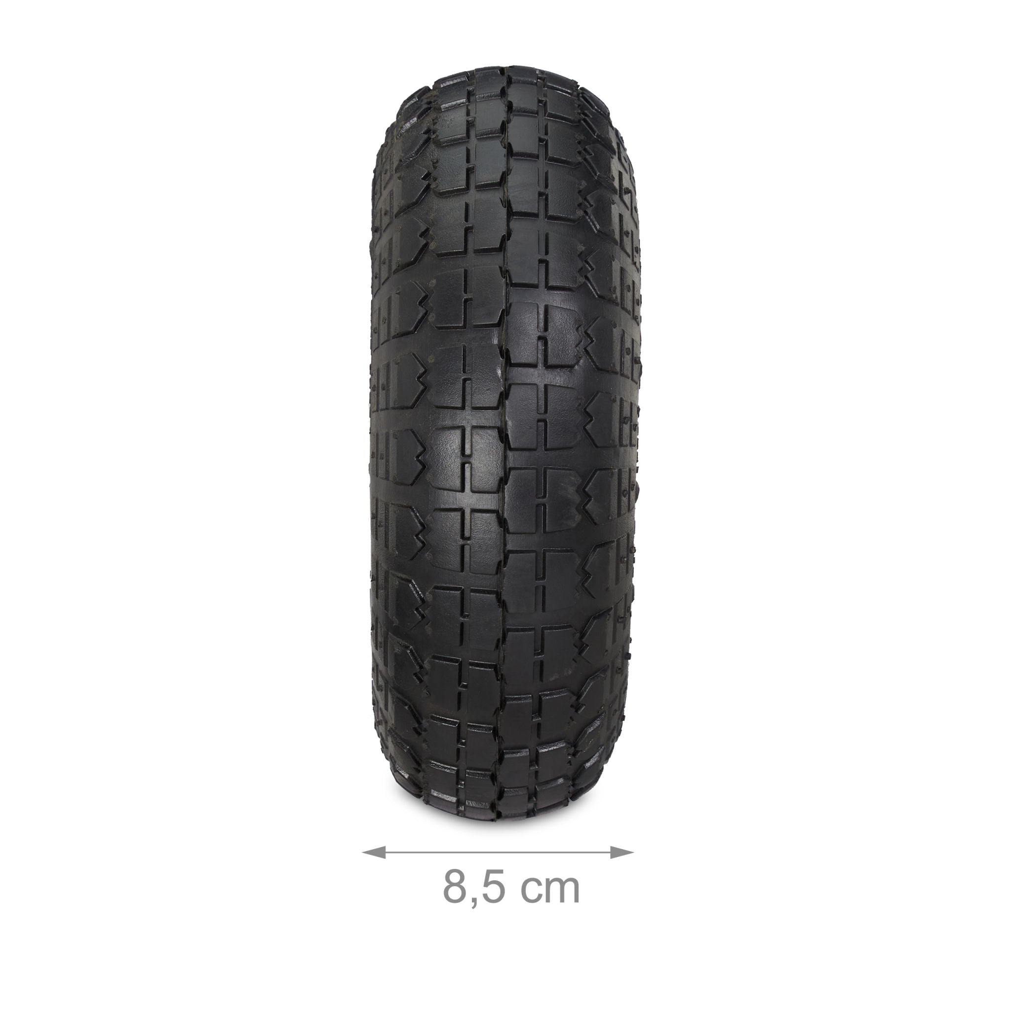 Sackkarrenrad 2er-Set 3.5-4 Schwarz-Grau von Relaxdays