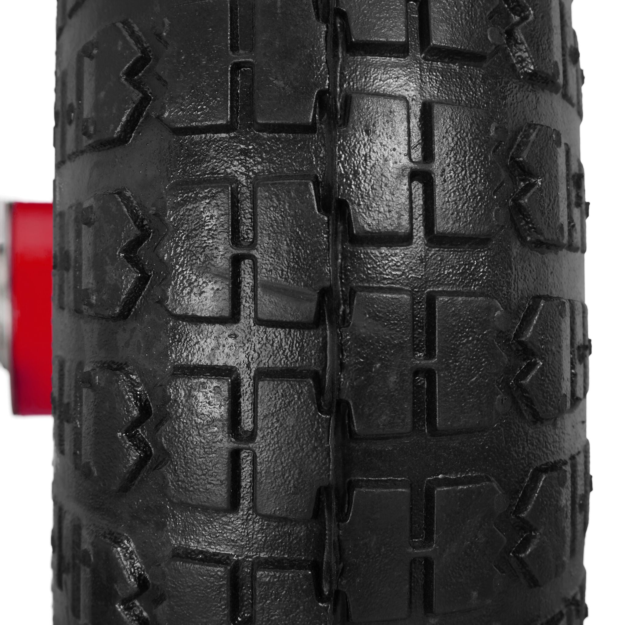Sackkarrenrad 2er-Set 4.10 3.50-4 Rot-Schwarz von Relaxdays
