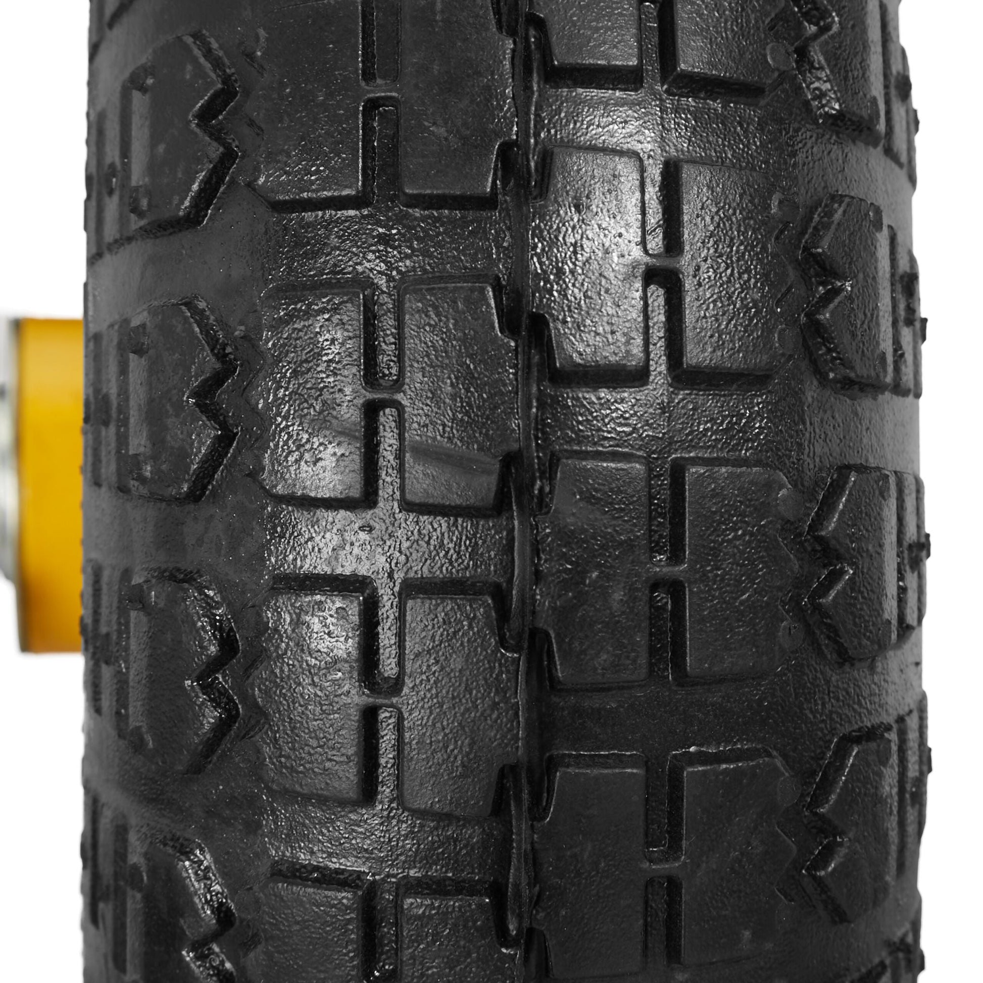 Sackkarrenrad 2er-Set 4.10 3.50-4 Gelb-Schwarz von Relaxdays