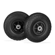 Sackkarrenrad PU 2er-Set 4.1/3.5-4 Schwarz von Relaxdays