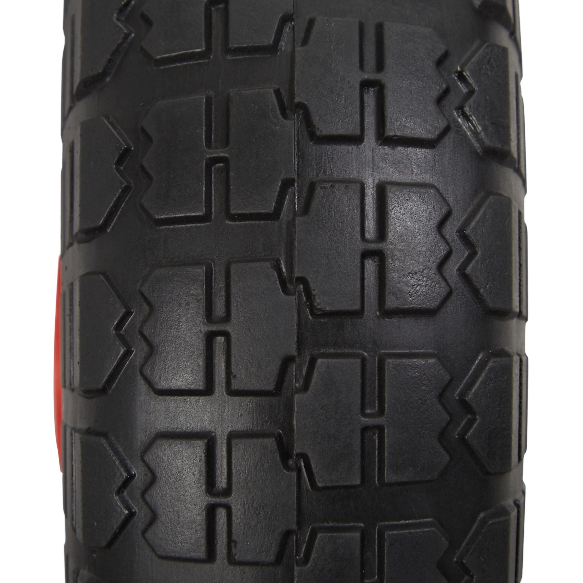 Sackkarrenrad PU 2er-Set 4.1/3.5-4 Rot-Schwarz von Relaxdays