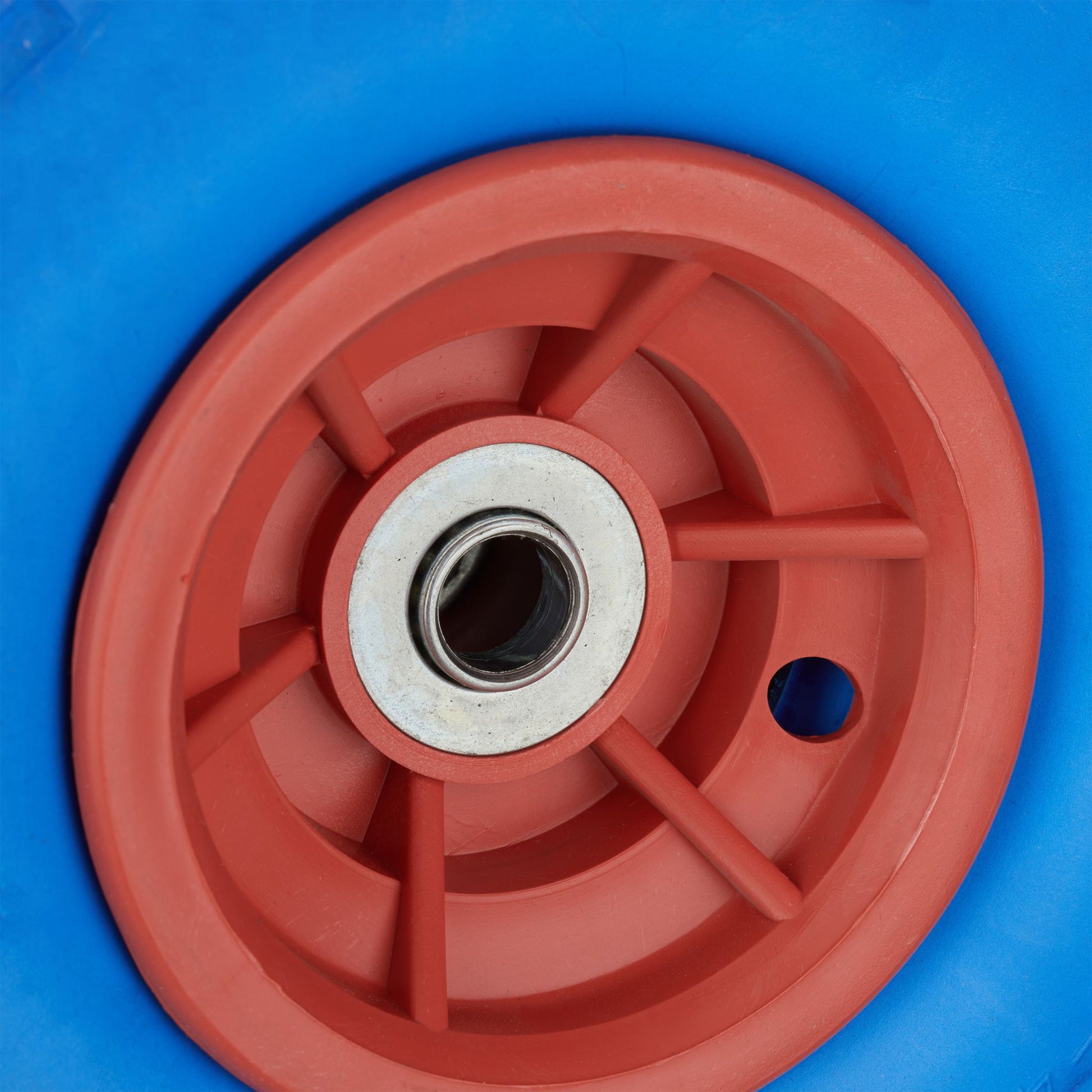 Sackkarrenrad PU 2er-Set 4.1/3.5-4 Blau-Rot von Relaxdays