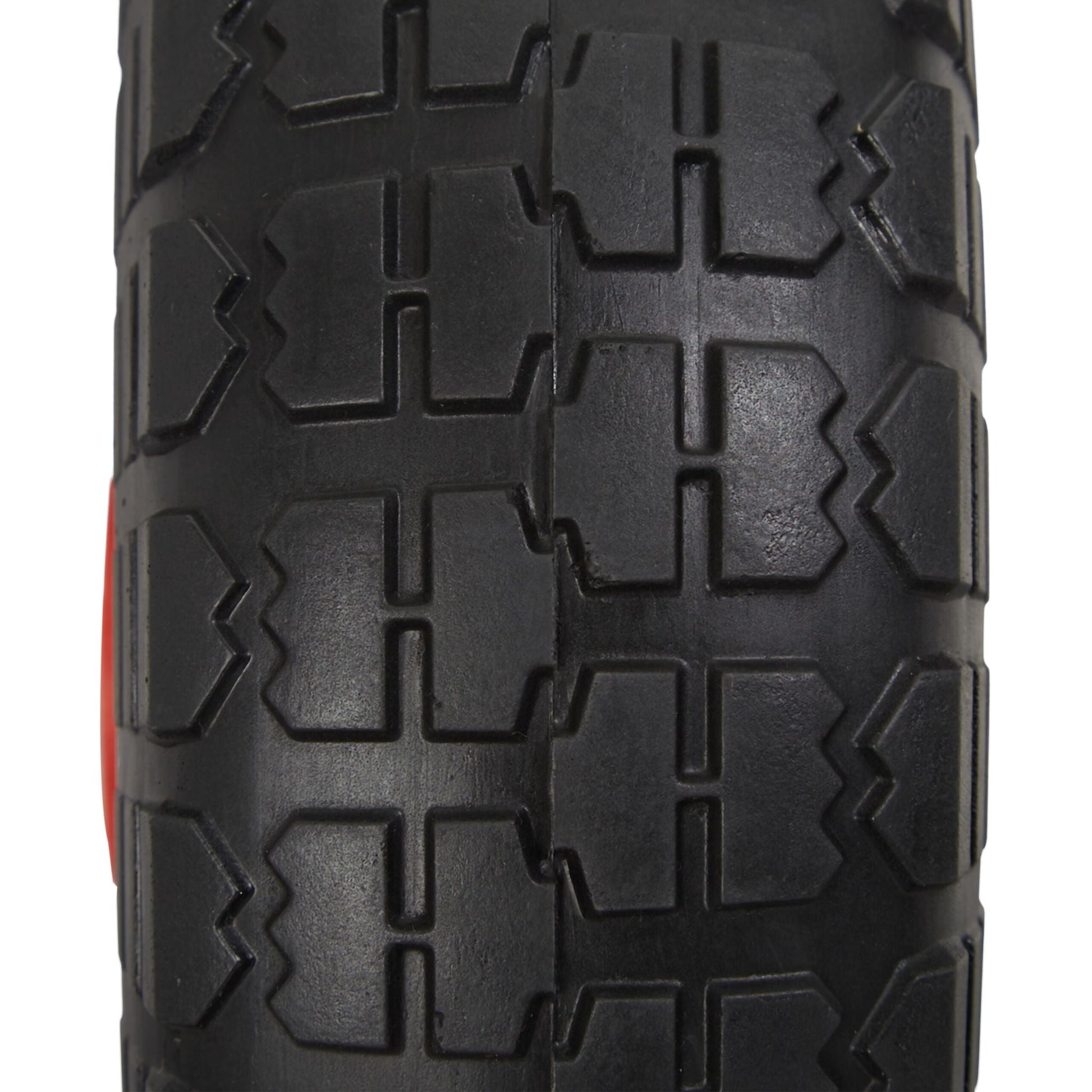 Sackkarrenrad PU 2er-Set Rot-Schwarz von Relaxdays