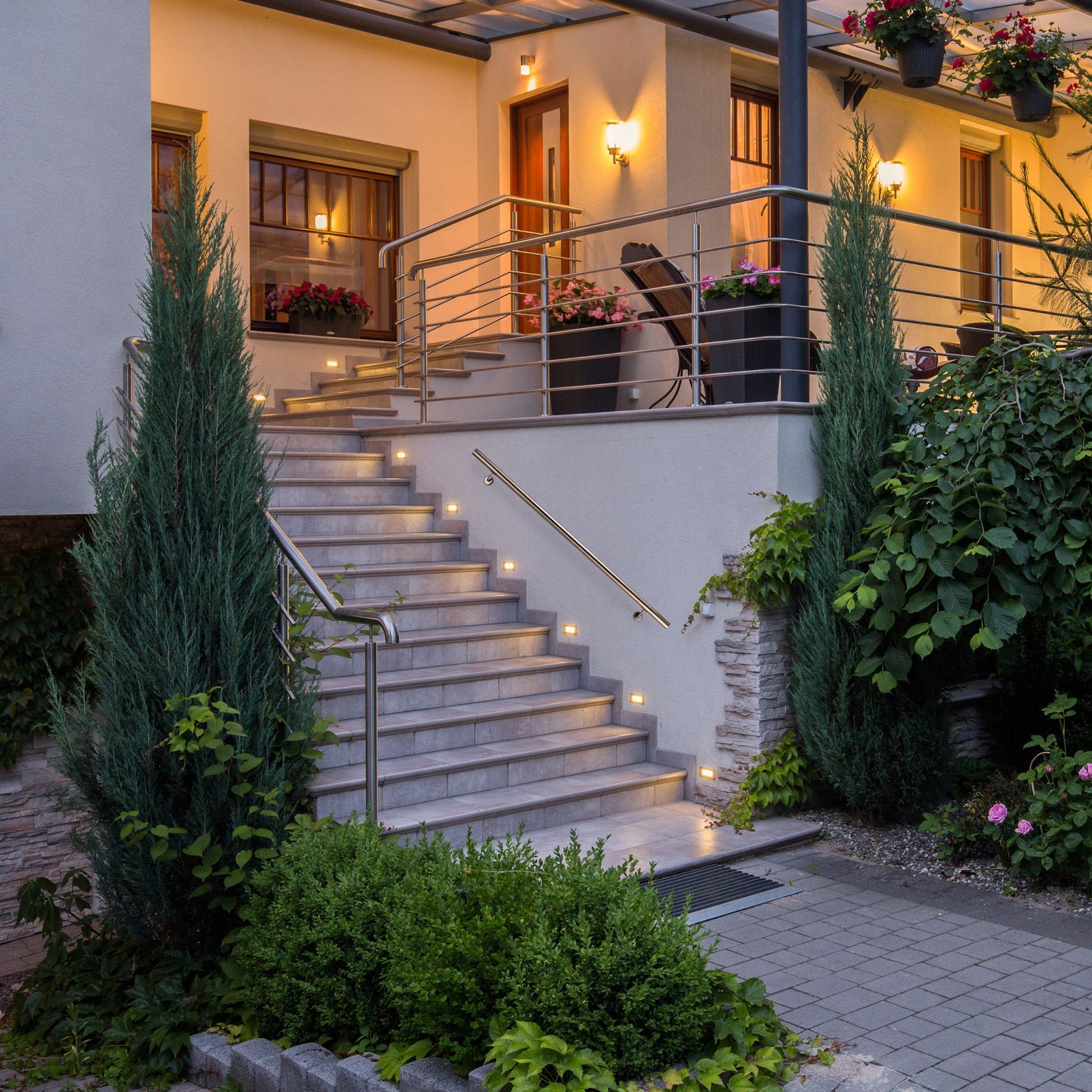 Handlauf Edelstahl Silber von Relaxdays