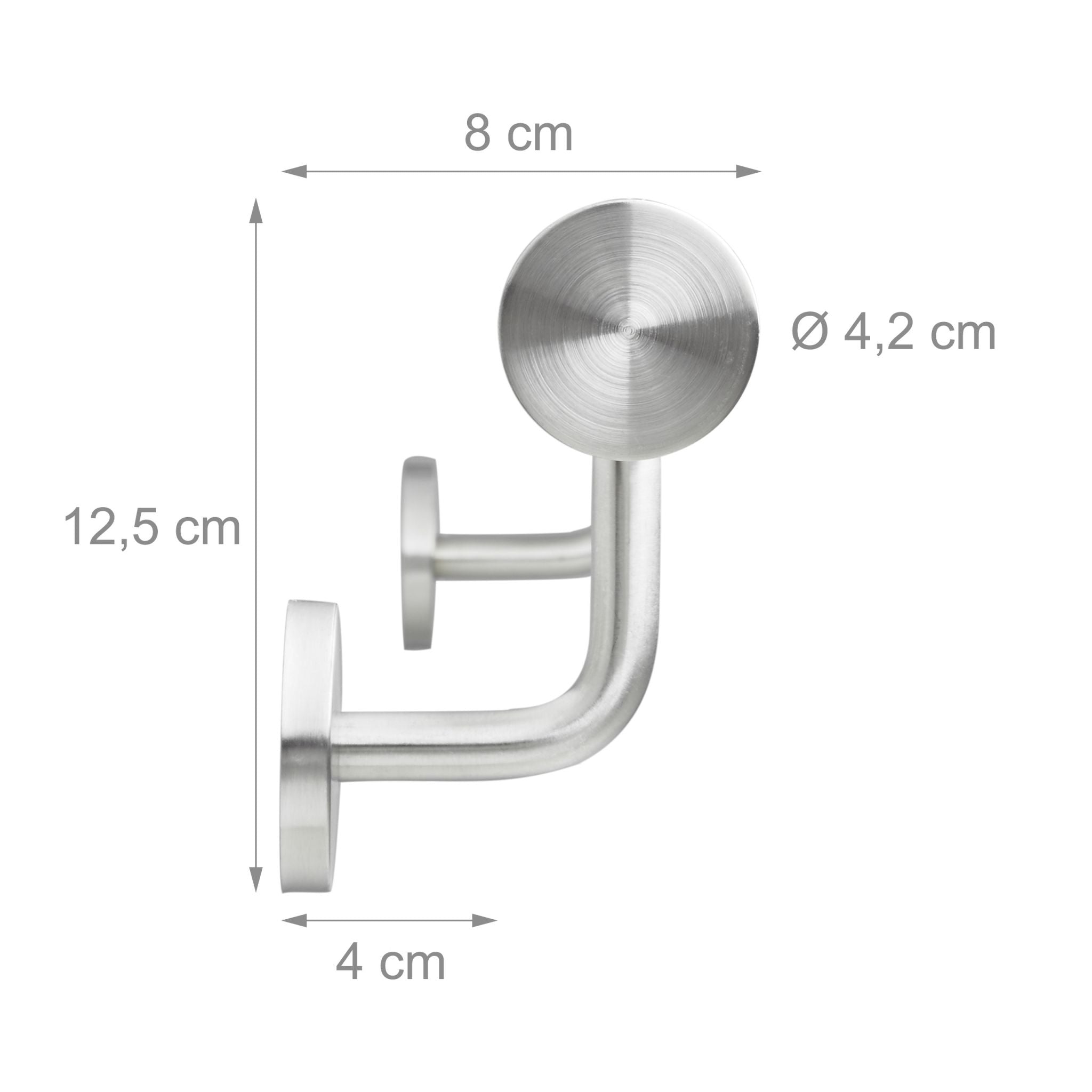 Handlauf Edelstahl Silber von Relaxdays