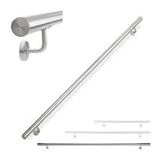 Handlauf Edelstahl Silber von Relaxdays