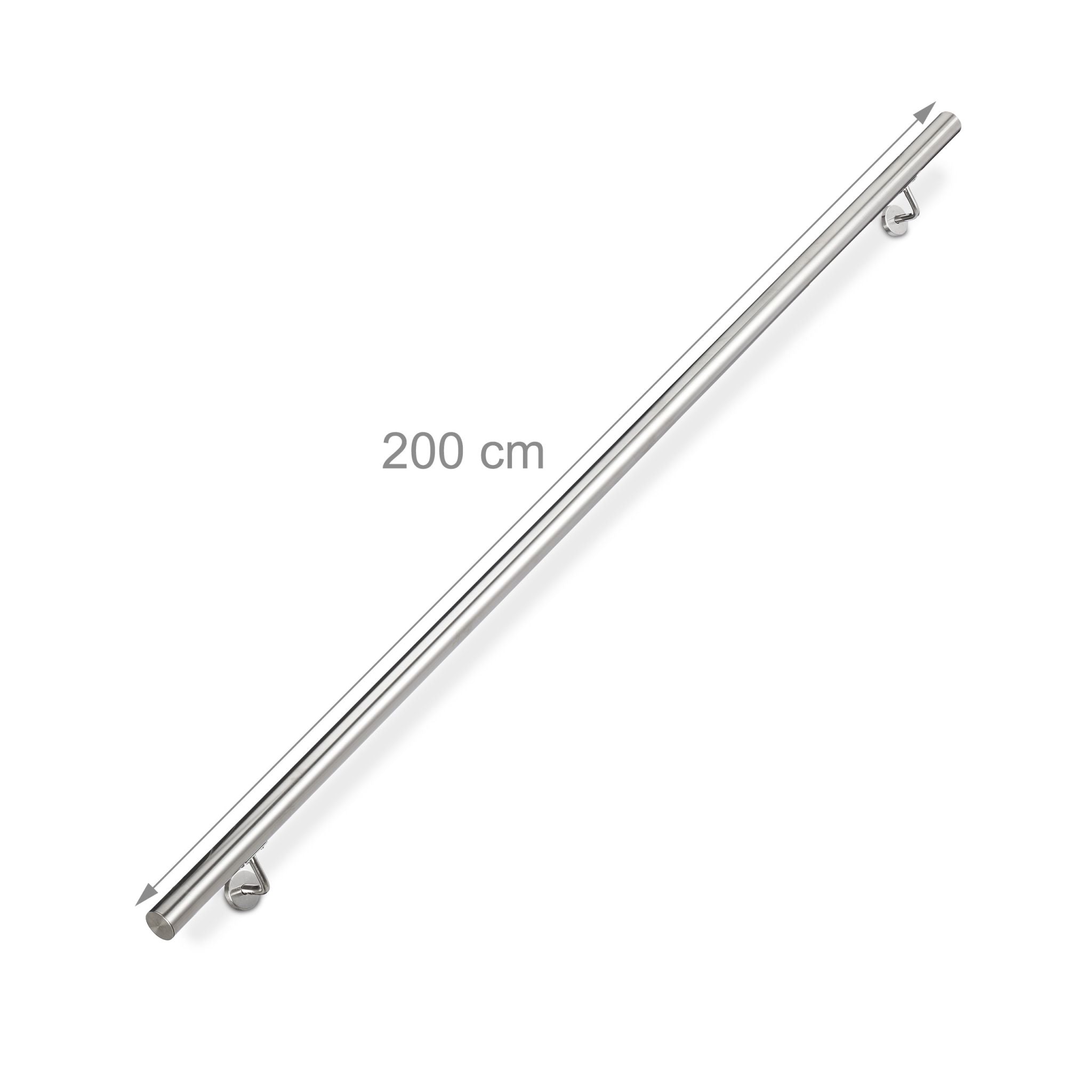 Handlauf Edelstahl Silber von Relaxdays