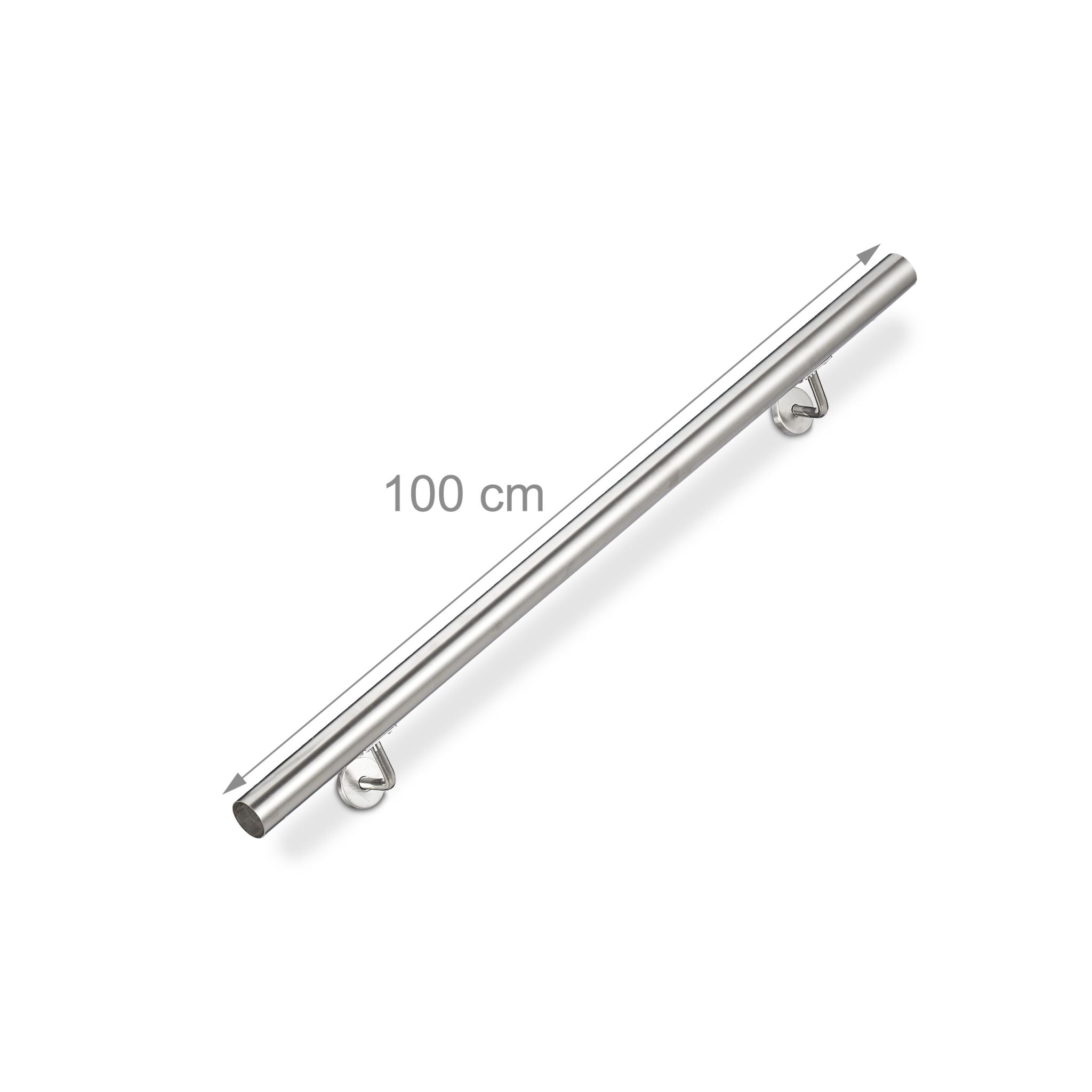 Handlauf 100cm erweiterbar Silber von Relaxdays