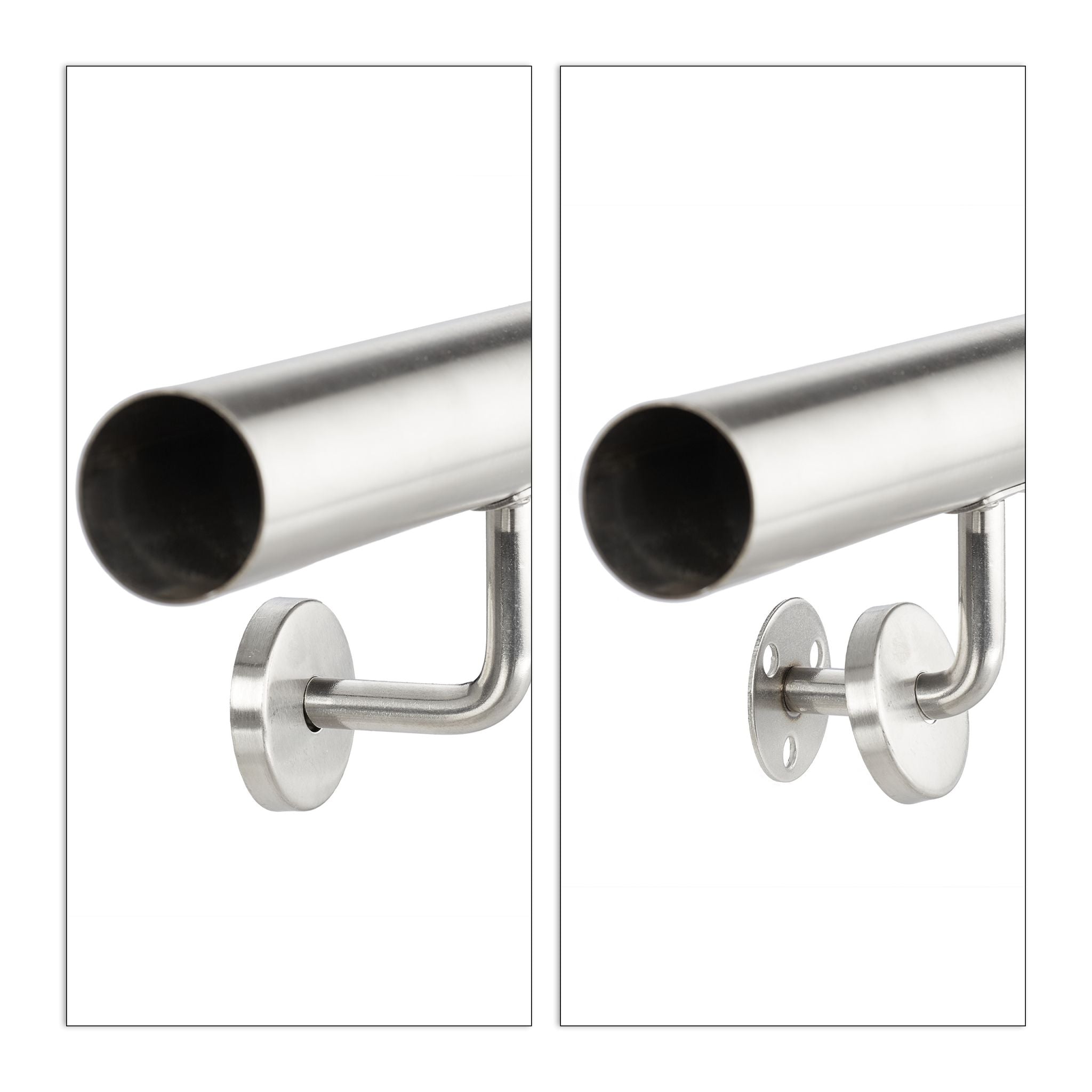 Handlauf 100cm erweiterbar Silber von Relaxdays