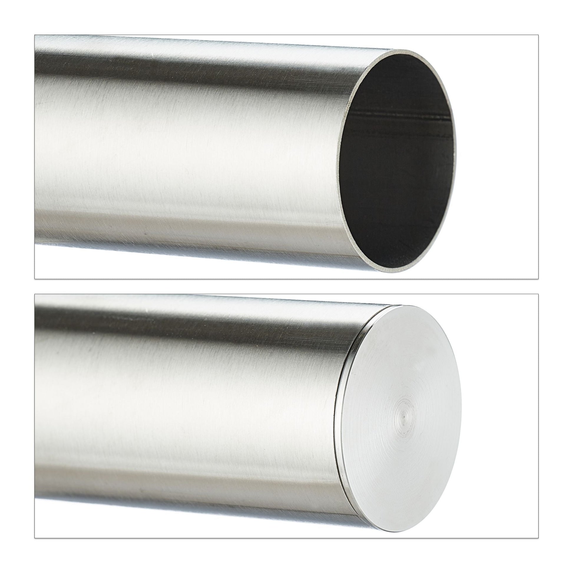 Handlauf 100cm erweiterbar Silber von Relaxdays