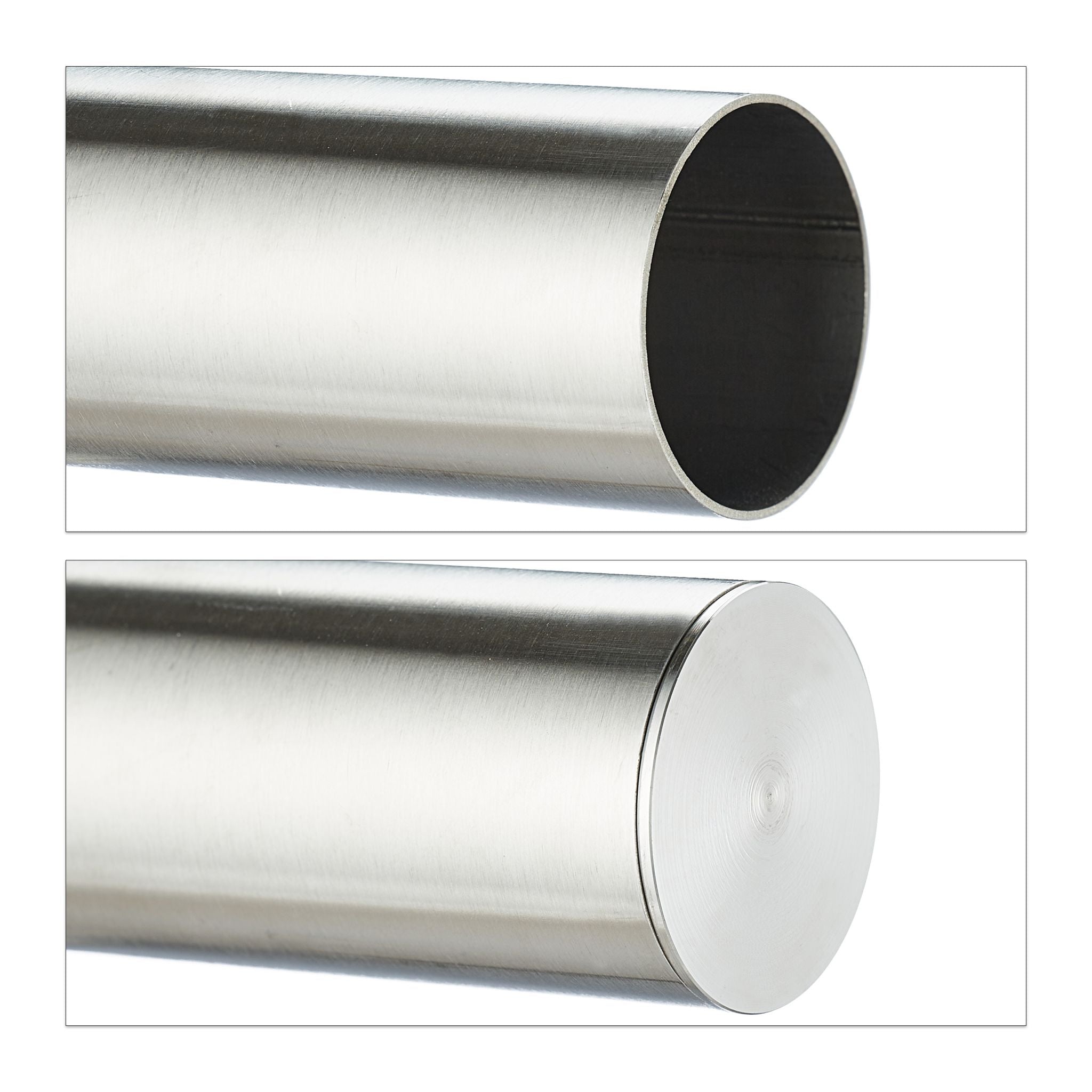 Handlauf 100cm erweiterbar Silber von Relaxdays