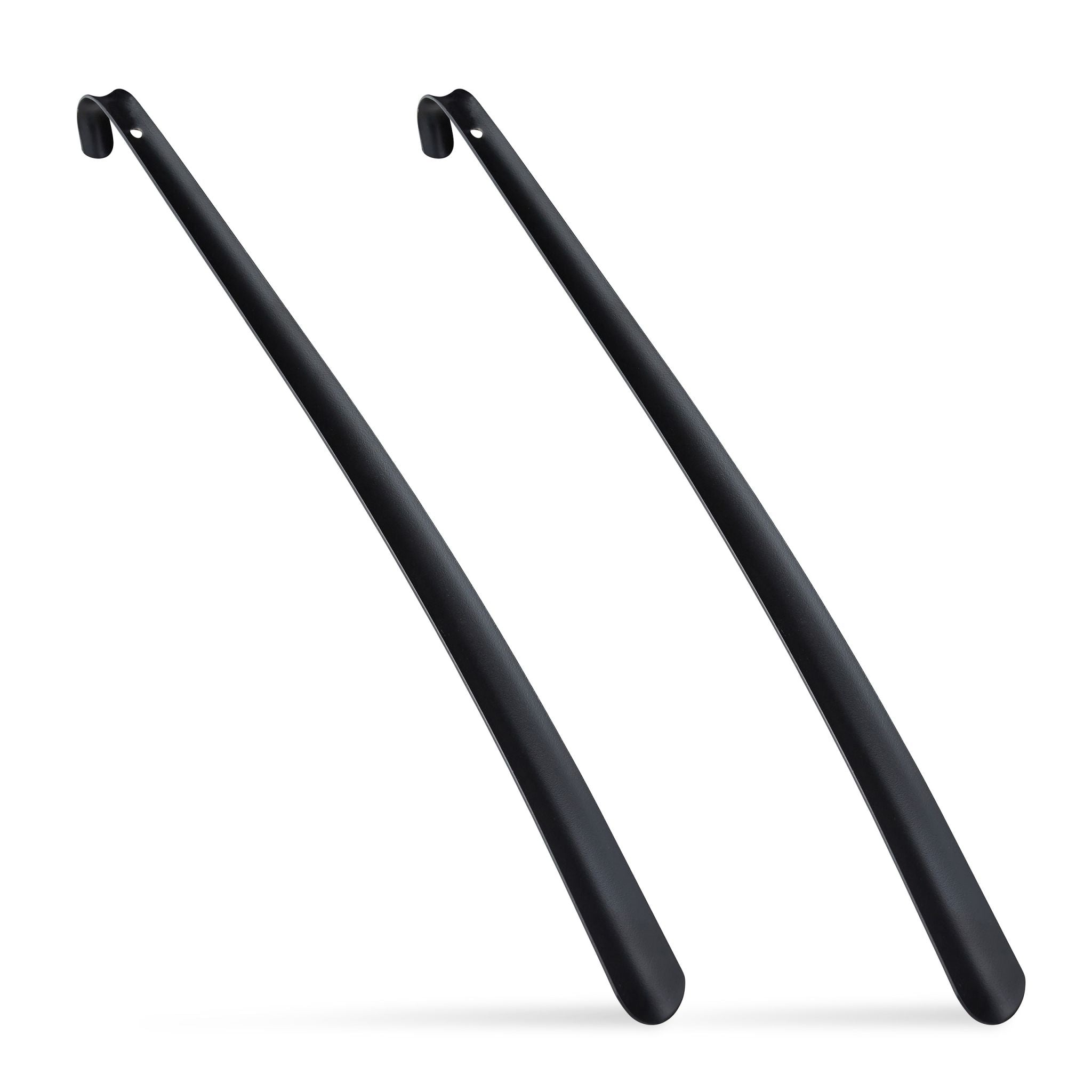 Schuhlöffel Metall lang 2er-Set Schwarz von Relaxdays