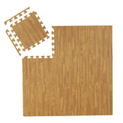 Bodenschutzmatte in Holzoptik 9er-Set Hellbraun von Relaxdays