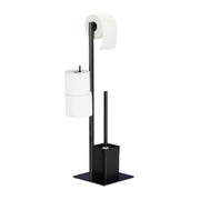 WC Garnitur in Schwarz Schwarz