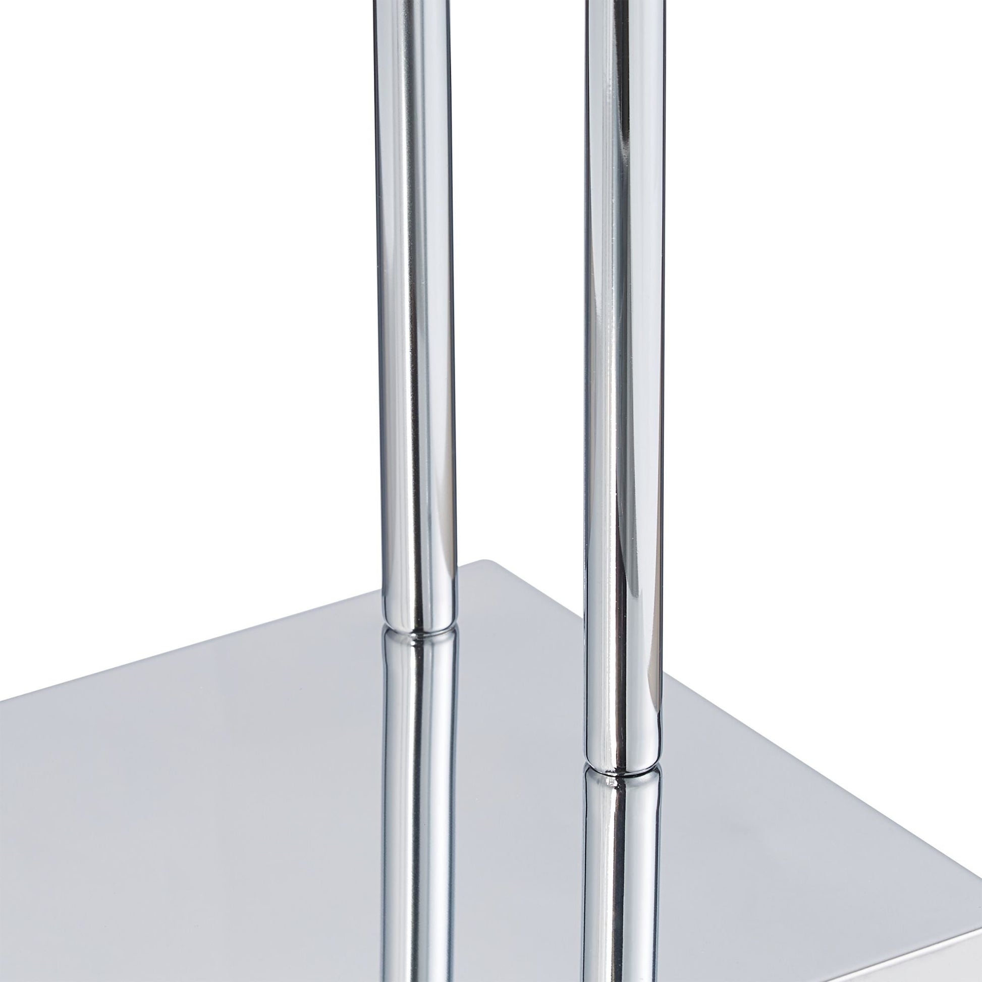 Herrendiener Metall Dunkelbraun-Silber von Relaxdays