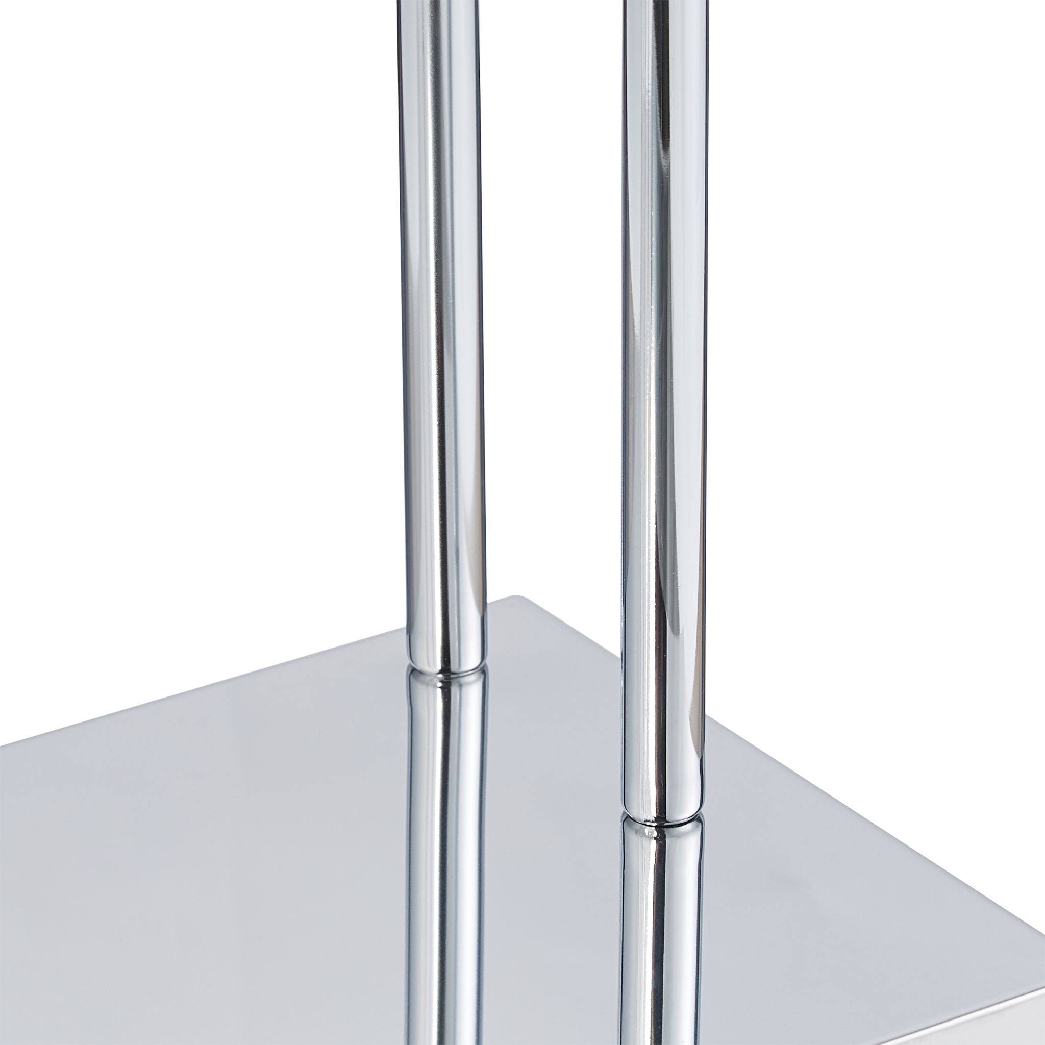 Herrendiener Metall Dunkelbraun-Silber von Relaxdays
