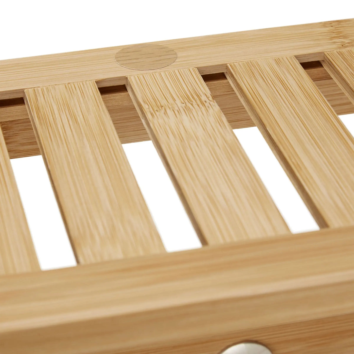 Wandhandtuchhalter Bambus Hellbraun-Silber von Relaxdays