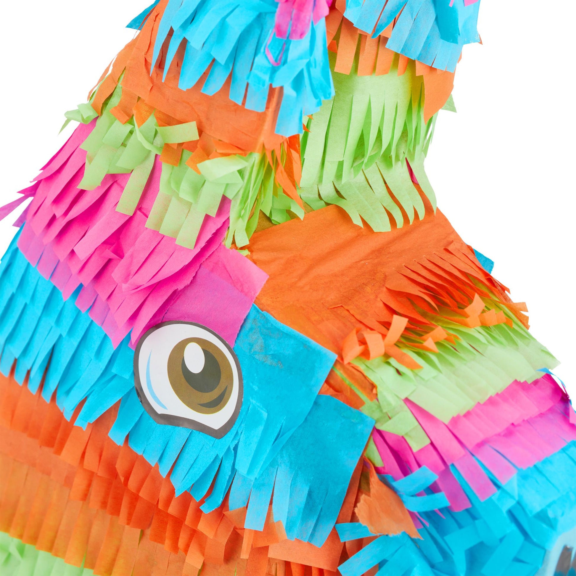 Pinata Esel bunt Grün-Hellblau-Pink von Relaxdays