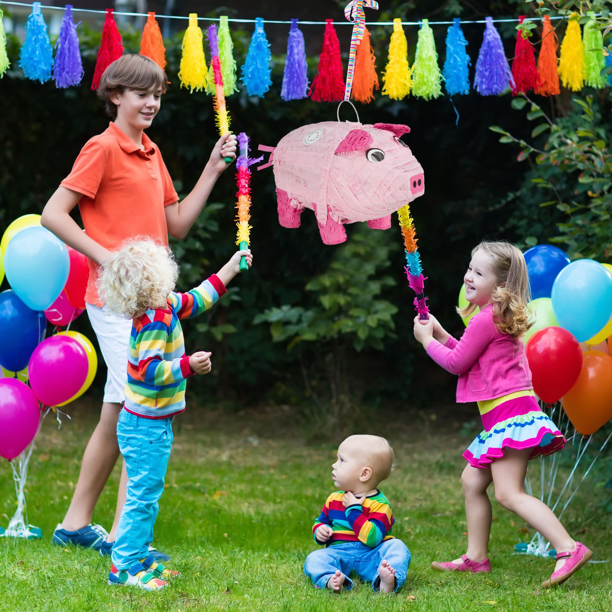 Pinata Schwein Pink-Rosa von Relaxdays