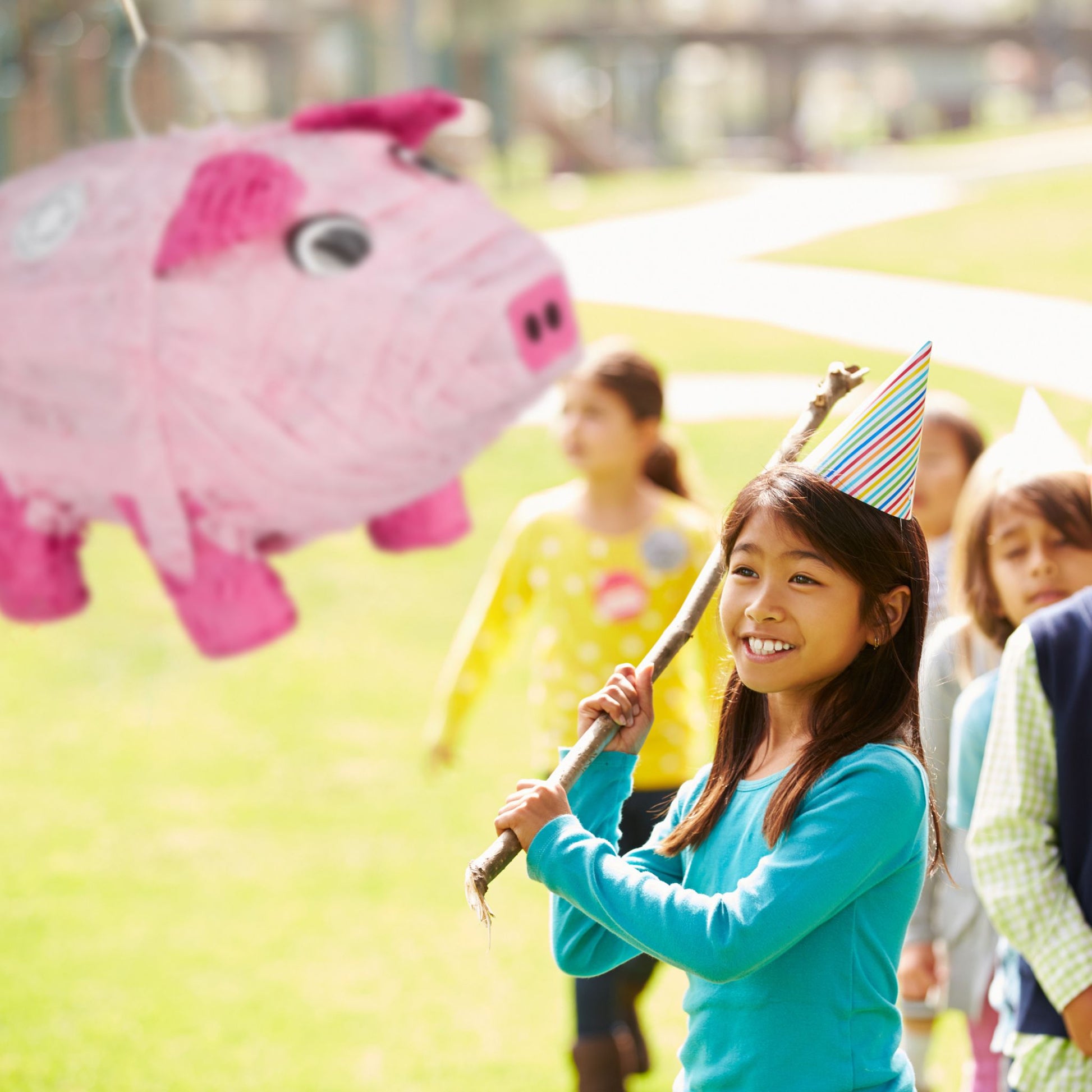 Pinata Schwein Pink-Rosa von Relaxdays