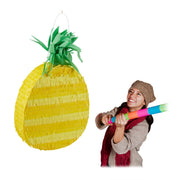 Pinata Ananas Gelb-Grün von Relaxdays