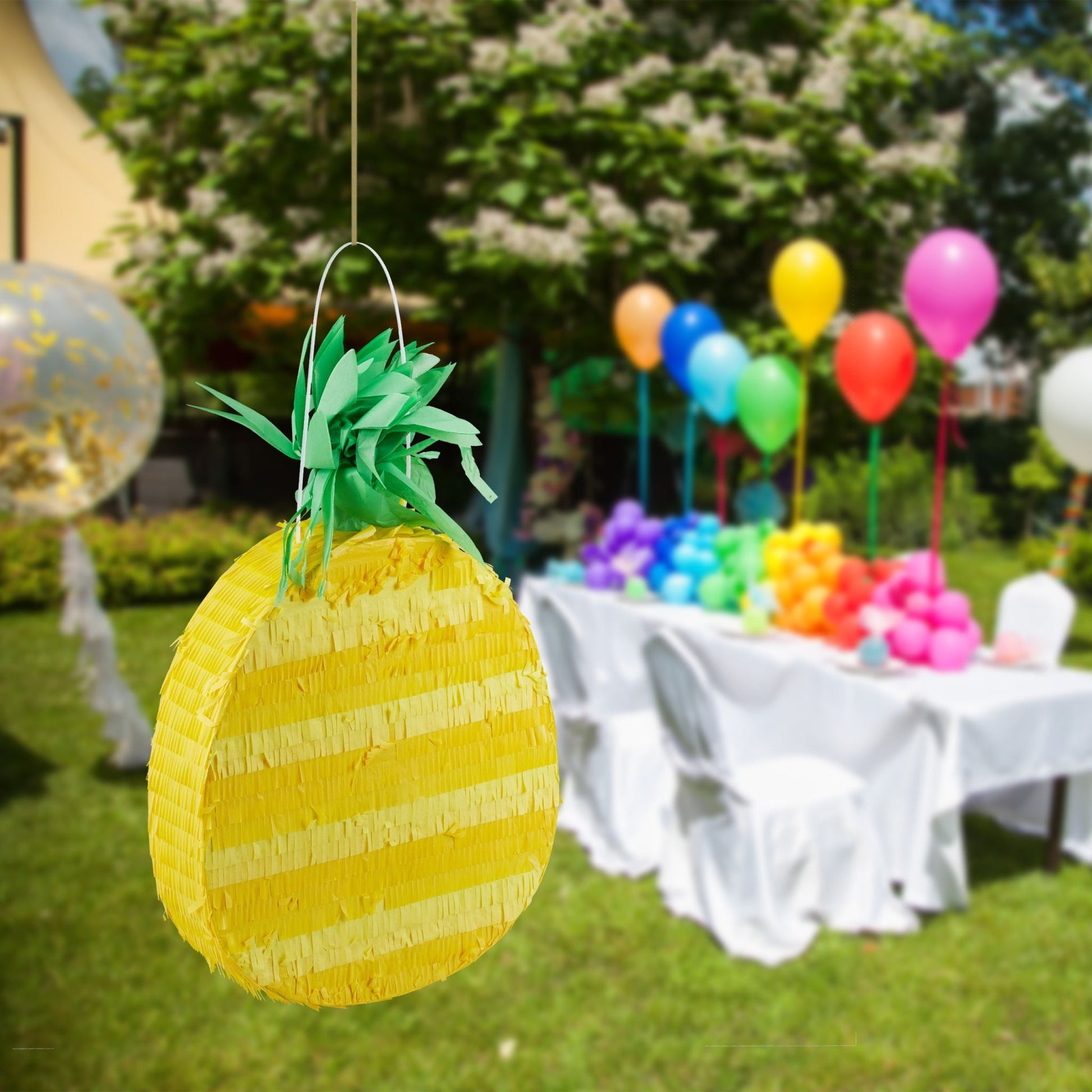 Pinata Ananas Gelb-Grün von Relaxdays