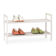Schuhregal stapelbar weiss Weiss von Relaxdays