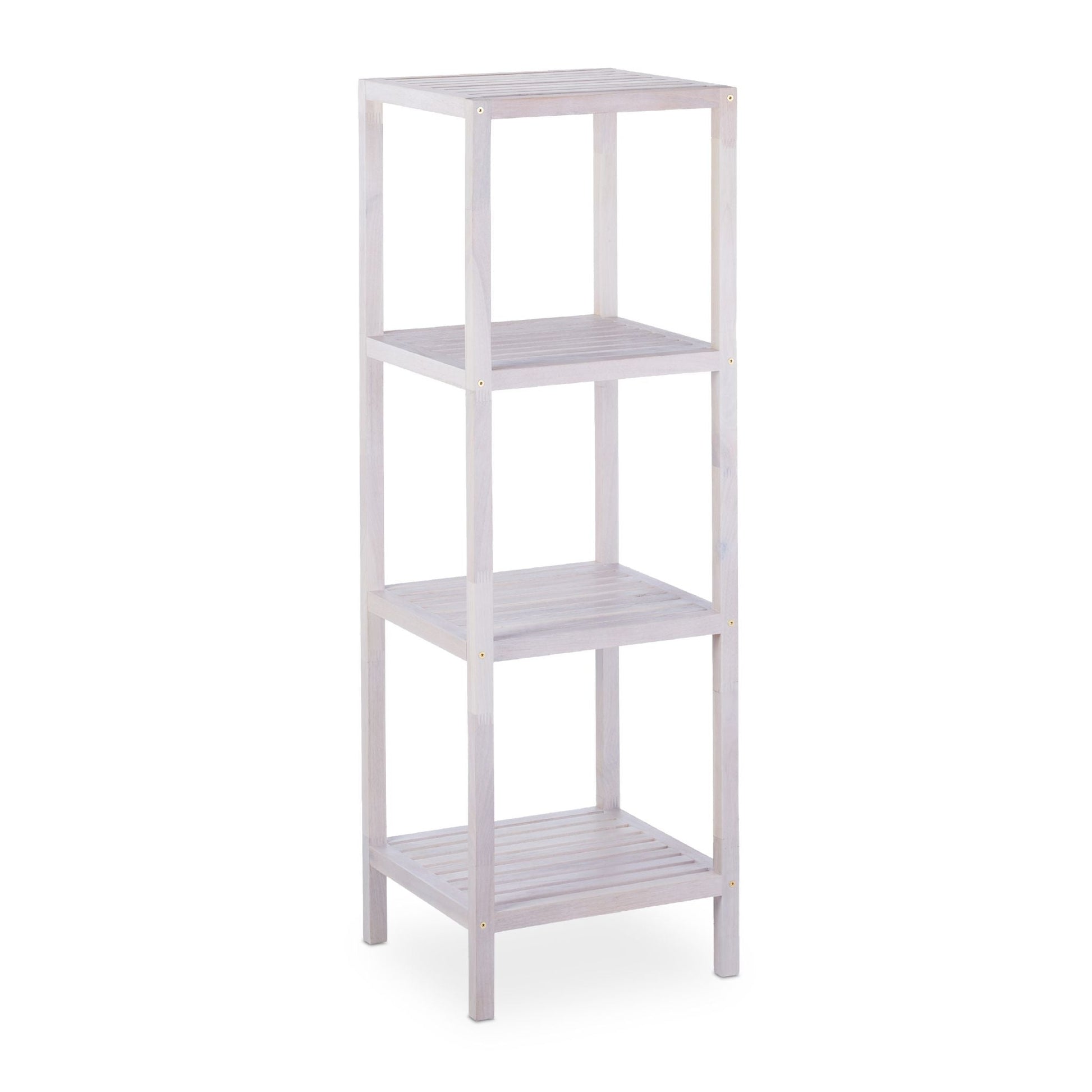 Badregal Walnuss weiss Weiss von Relaxdays