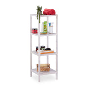 Badregal Walnuss weiss Weiss von Relaxdays