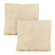 Flauschige Kissen Creme von Relaxdays