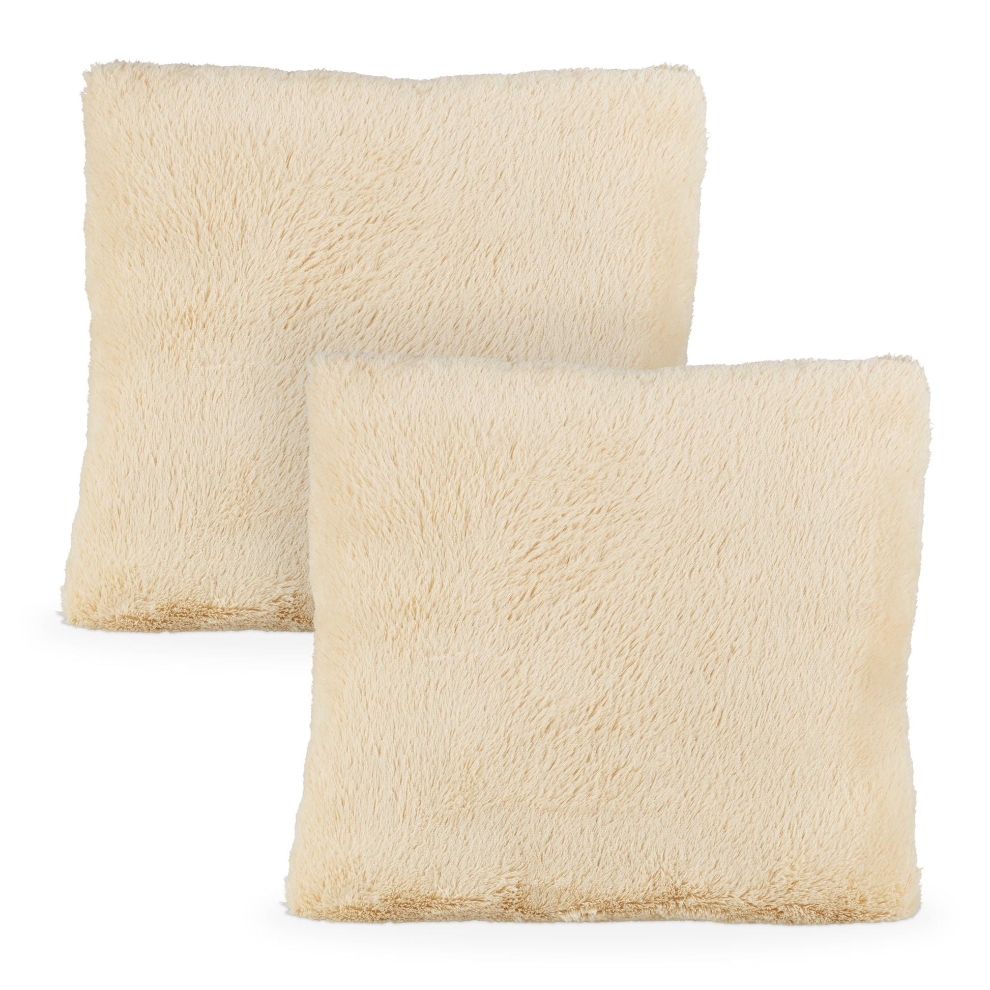 Flauschige Kissen Creme von Relaxdays