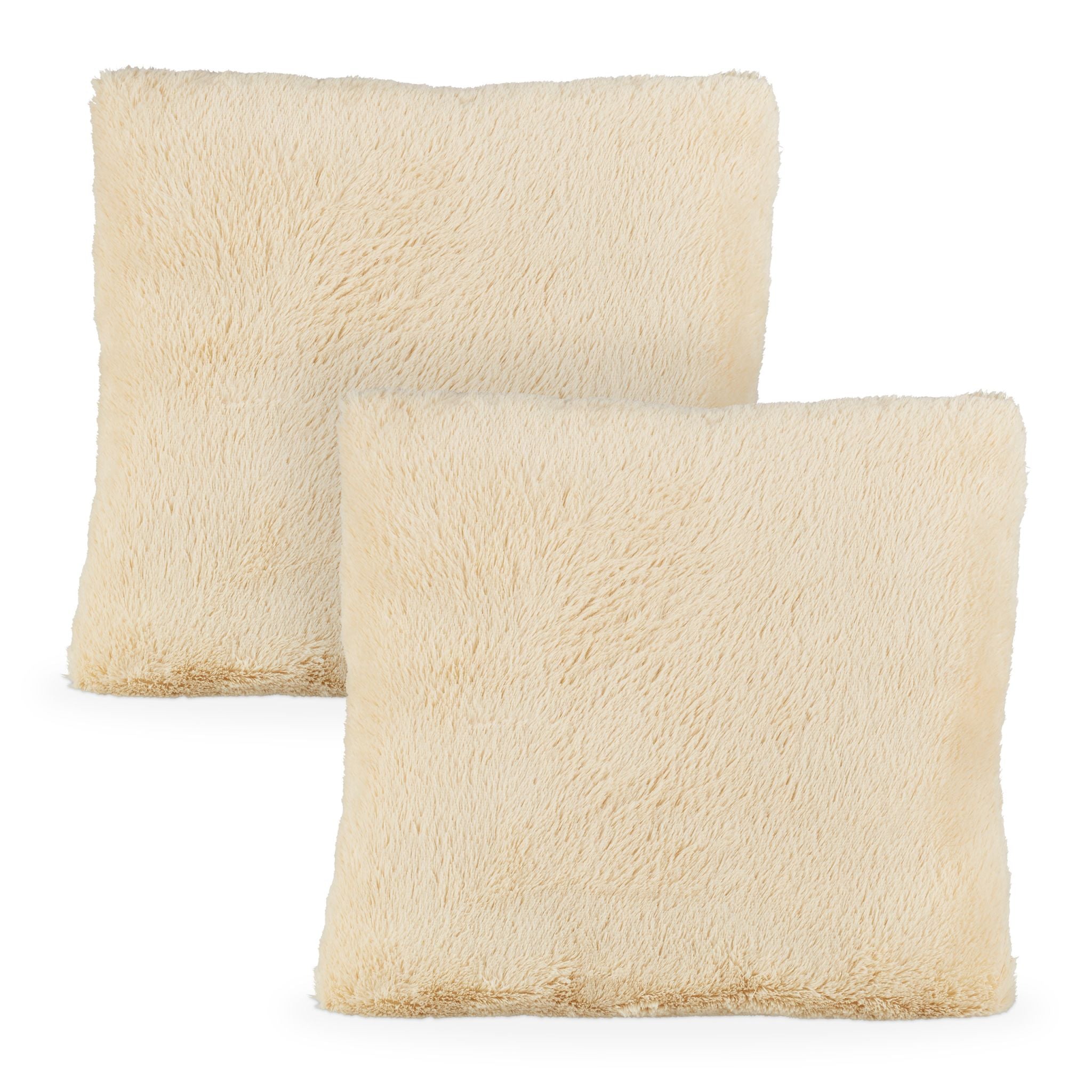 Flauschige Kissen Creme von Relaxdays