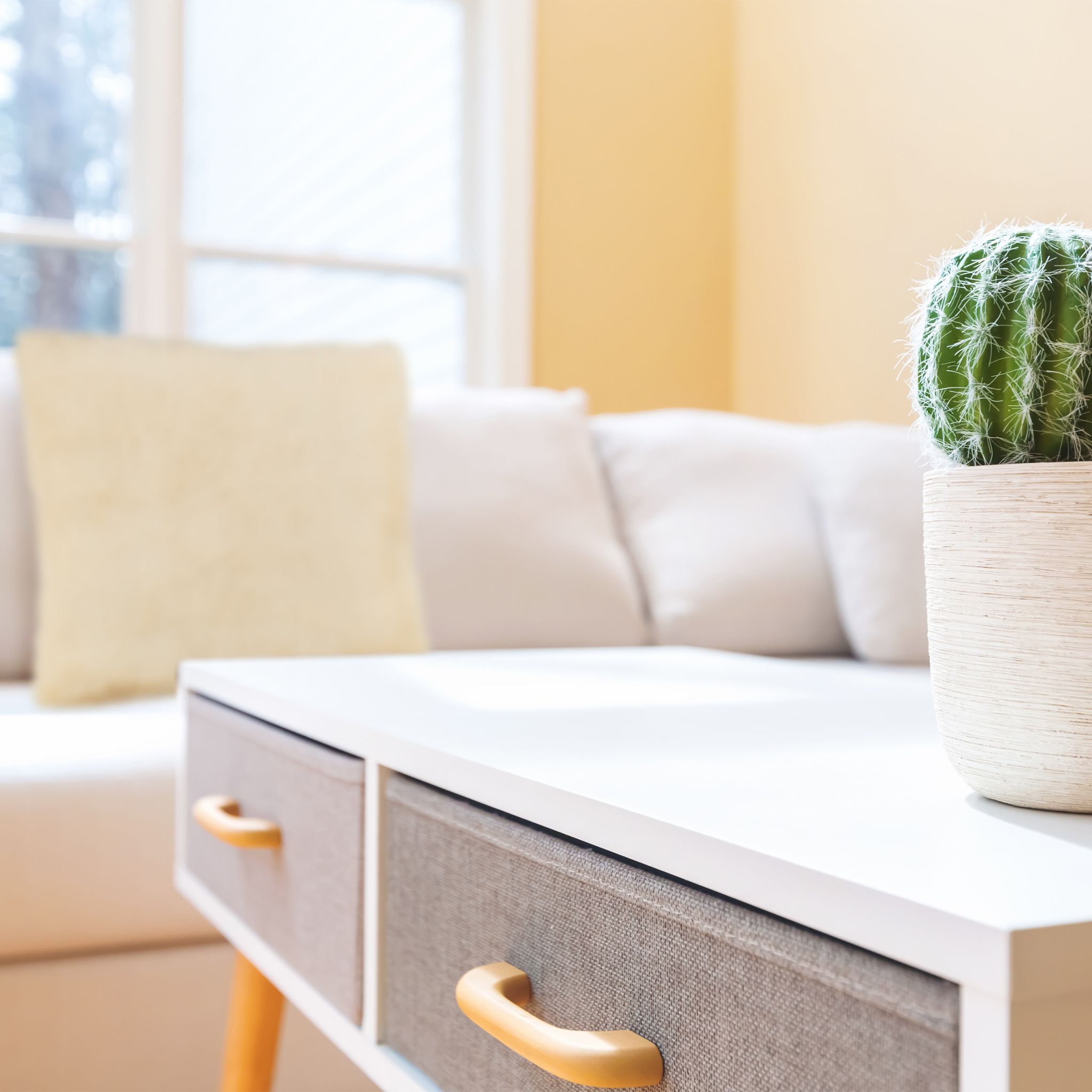 Flauschige Kissen Creme von Relaxdays