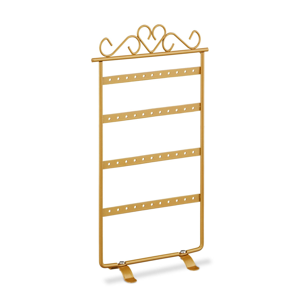 Ohrringhalter für Stecker Gold von Relaxdays