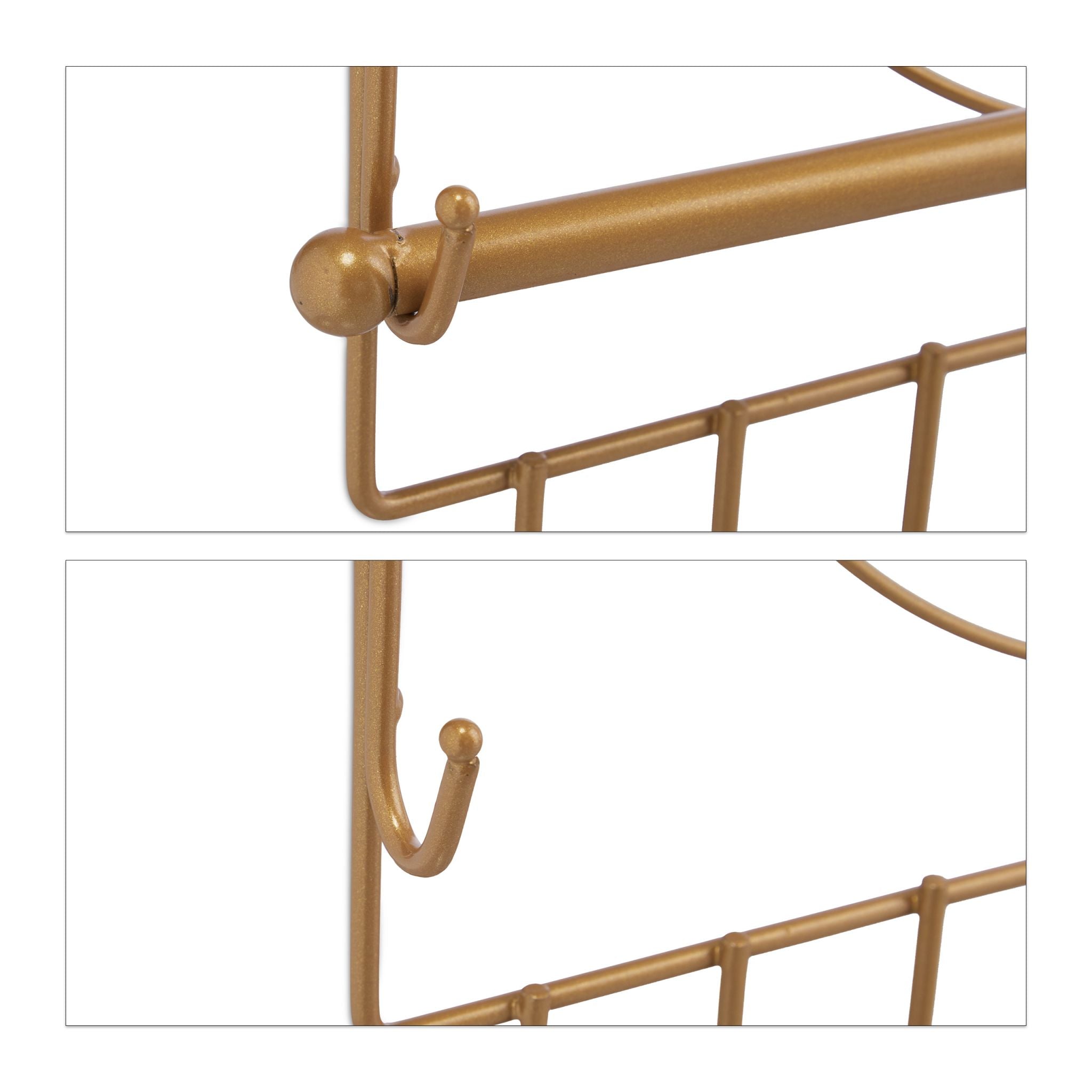 Schmuckhalter Wand Gold von Relaxdays